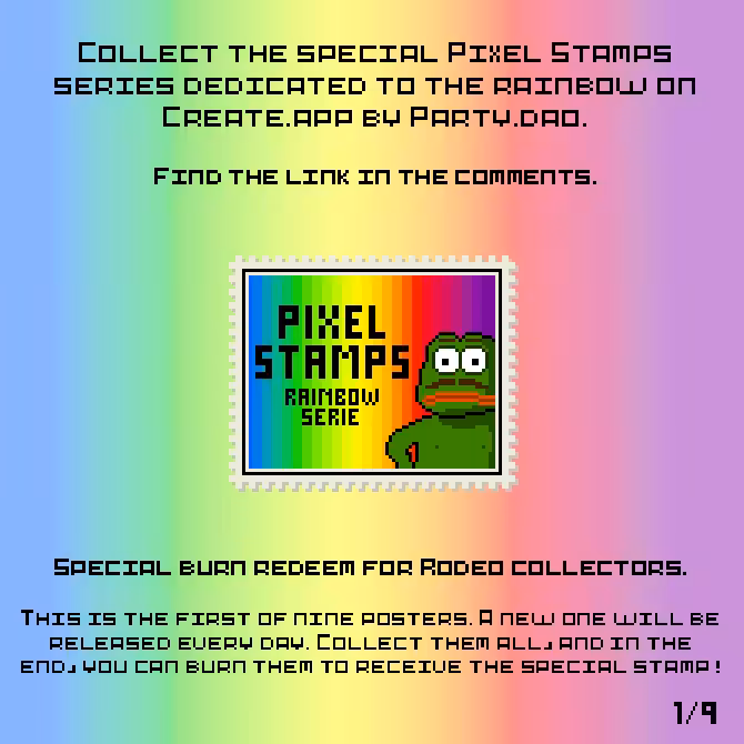 Pixel Stamps - Rainbow Serie ADV 1/9
