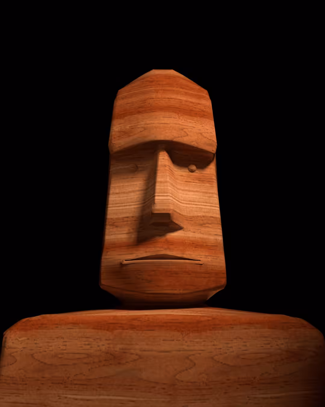 WOOD MOAI [#019]