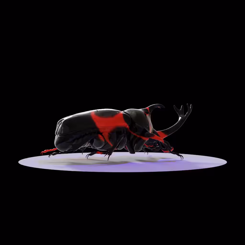 AI BEETLE_XYLOTRUPES SOCRATES HONEYCOMB ARTIFICIALIS INTELLIGENTIA_v9_red