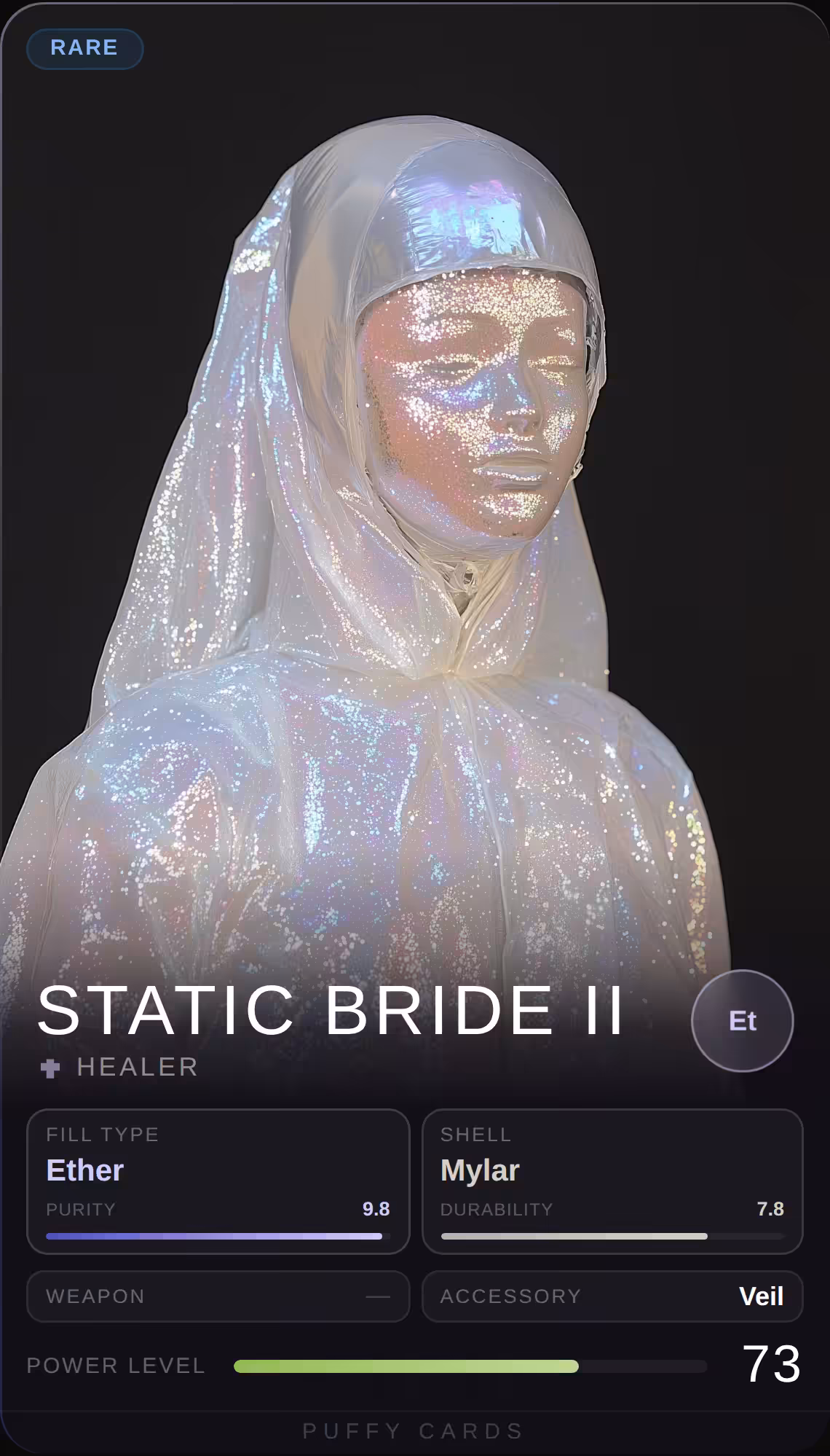 Puffy Cards: Static Bride II