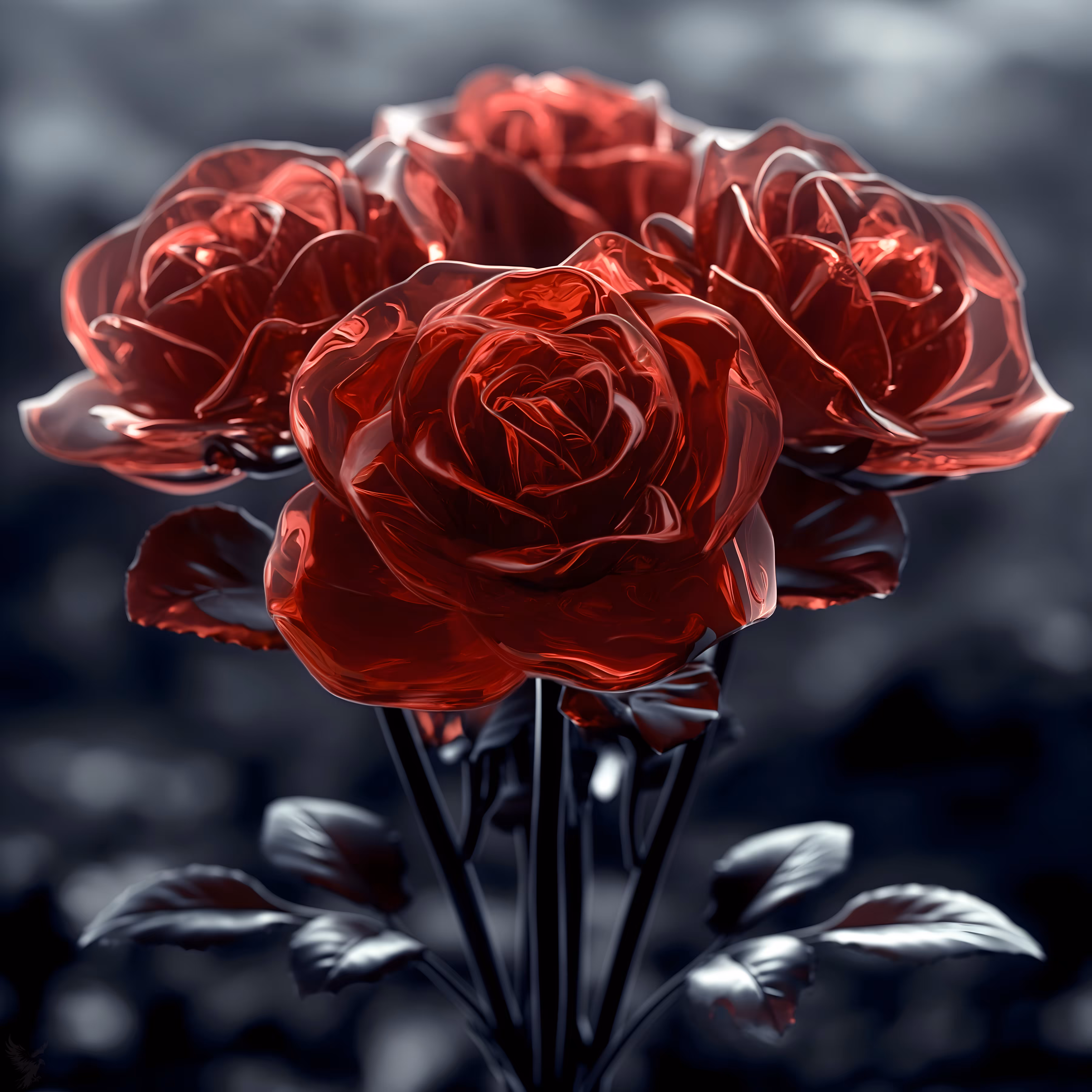 Web 3 Flowers, Valentine's Special Edition,  May Love Find You All Year Long.