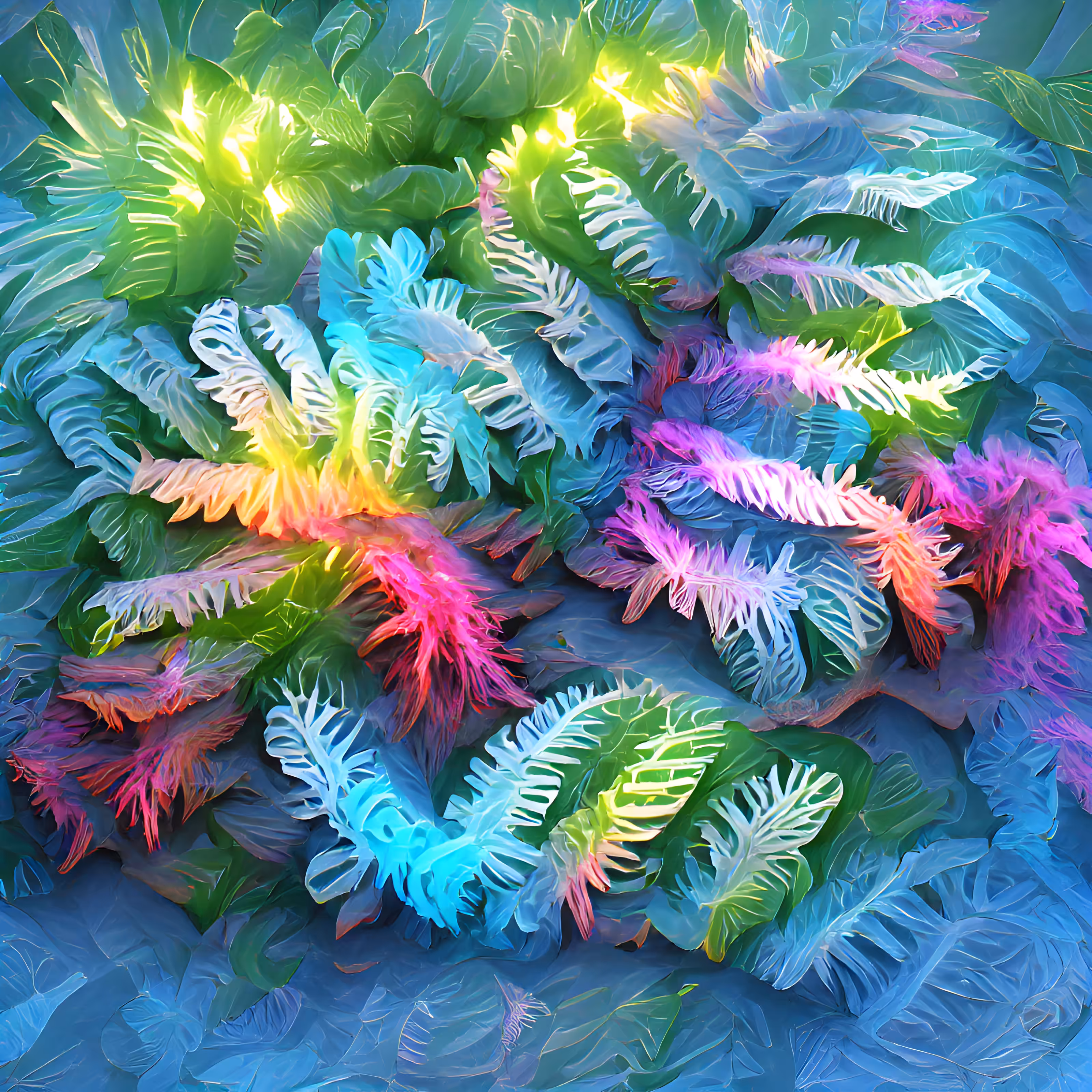 Glowing Ferns