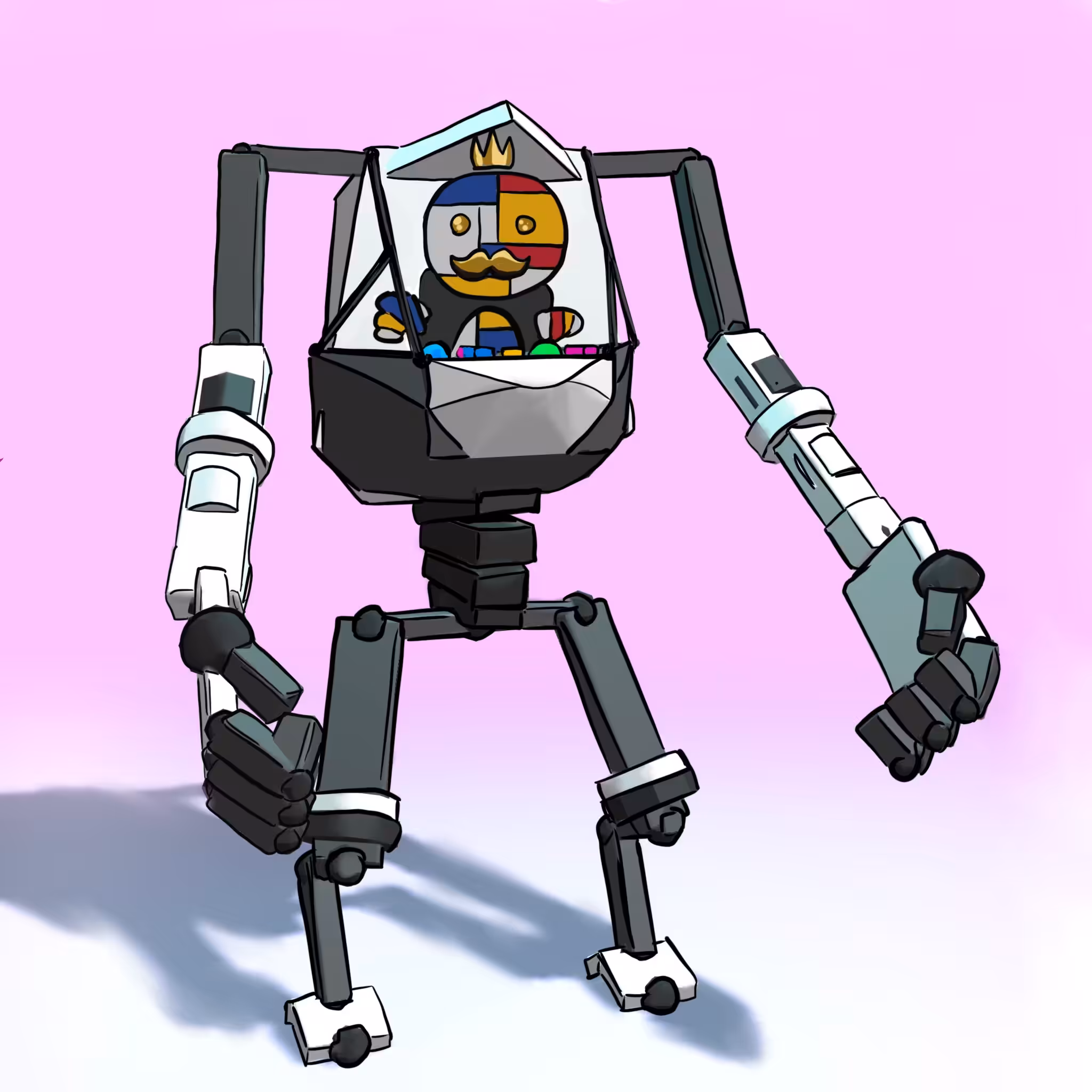 mecha suits #1 x Legend #1 "Golden Mondrian"