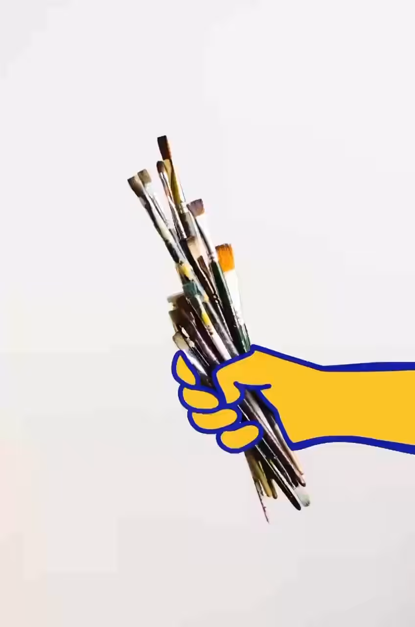 Bunch of brushes