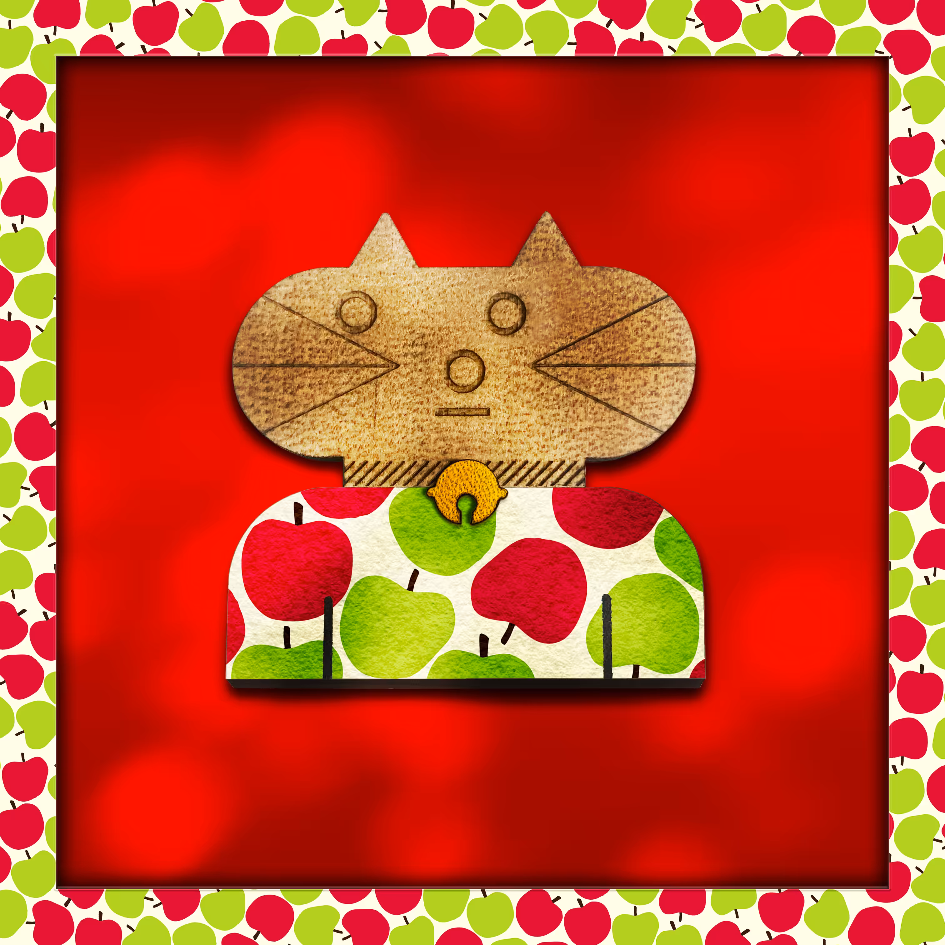 Pattern cat #008_apple