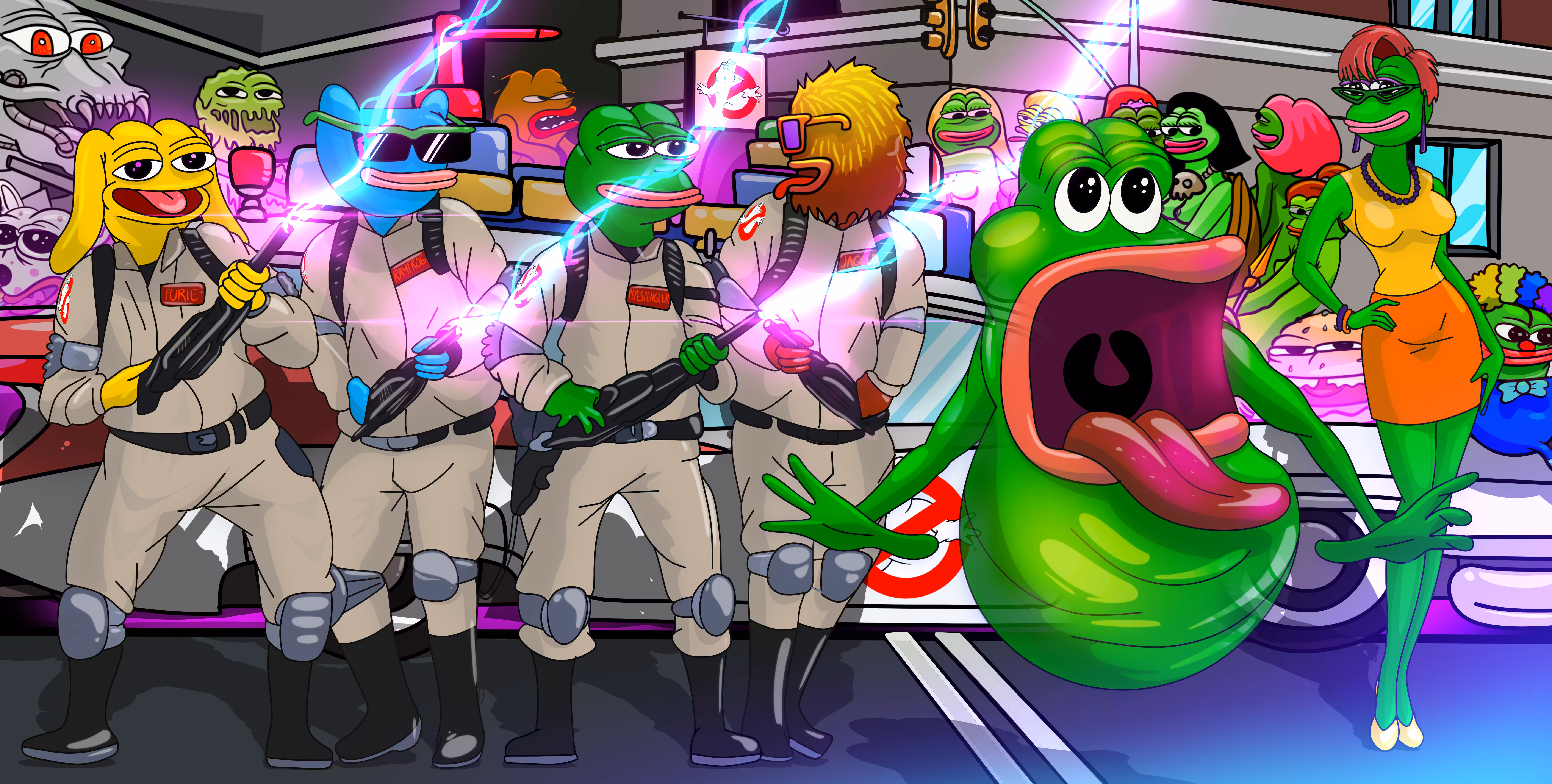 Frogfamily #01 . Don’t cross the streams