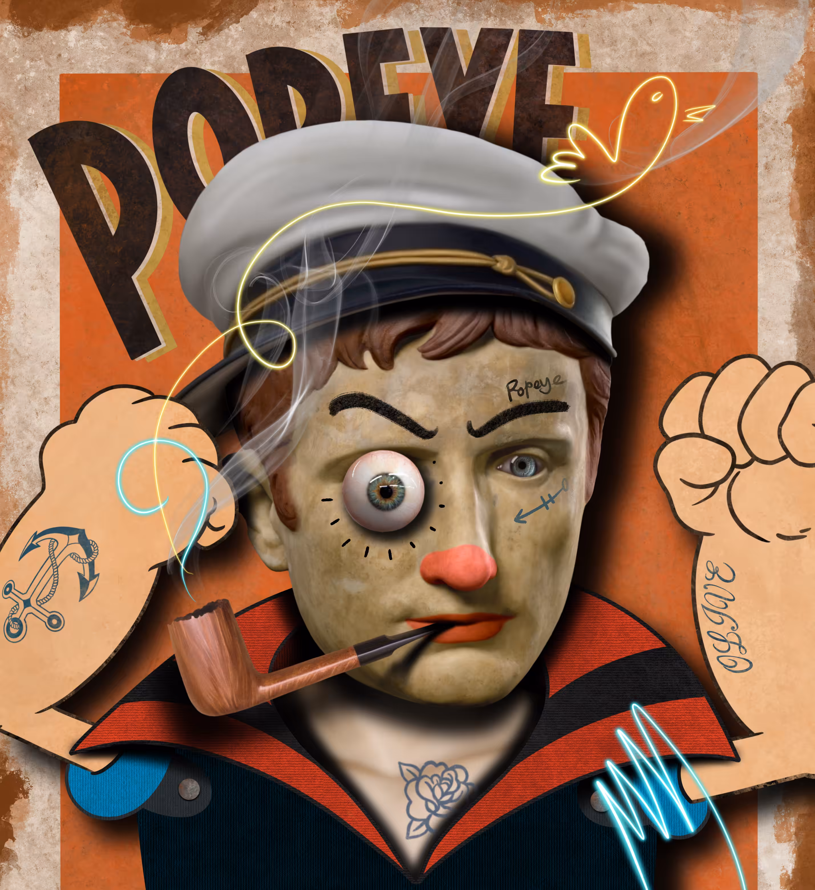 Cyber Humanoid: HUMANOID serial 3 #061 Popeye