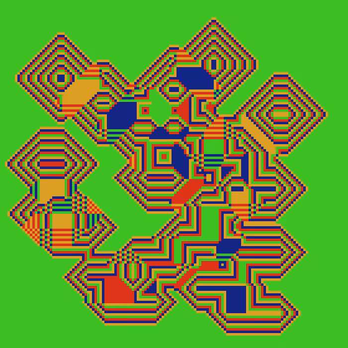 Superimposed Octagonal Pyramids #14