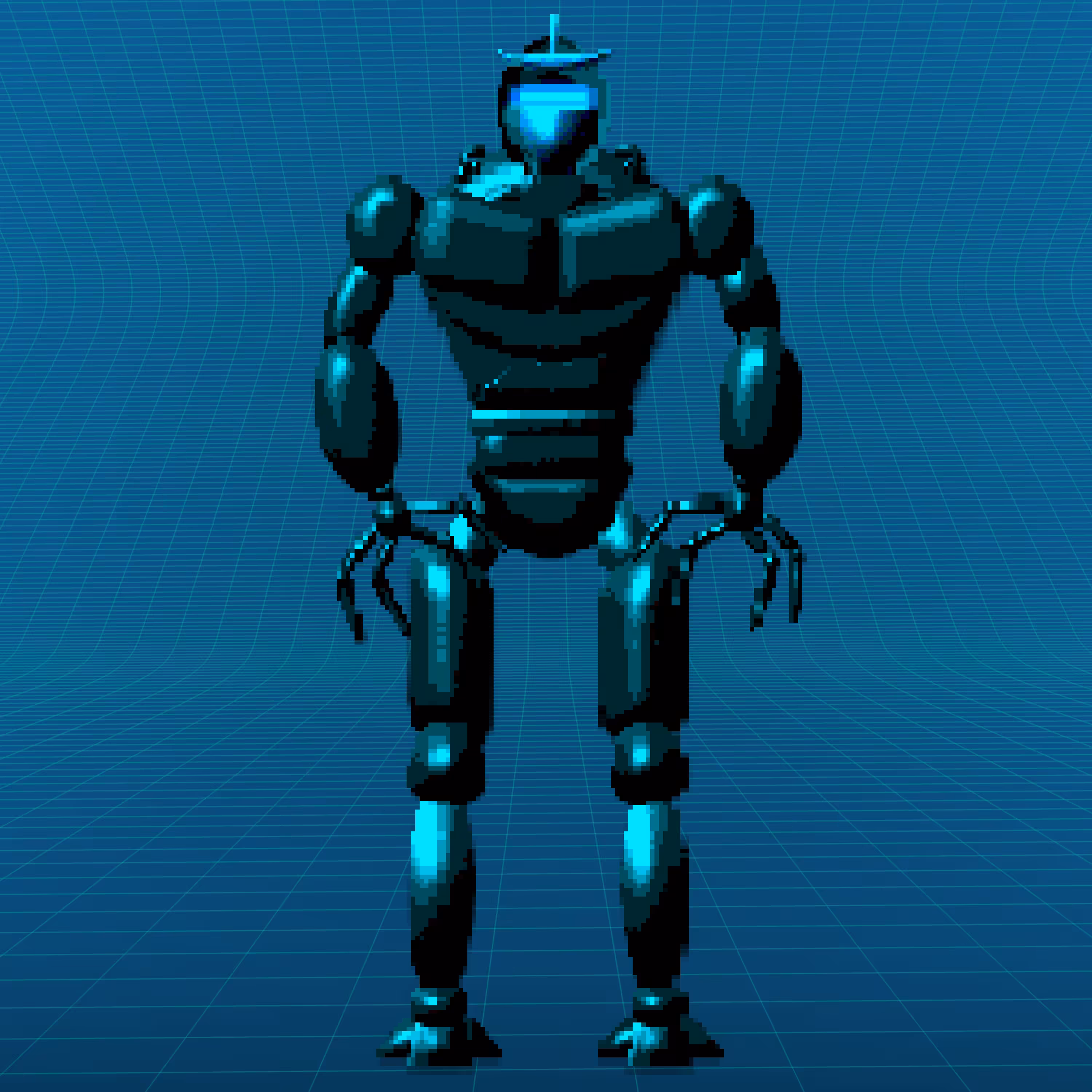 Prototype Robot (Number Zero) Pixel Art