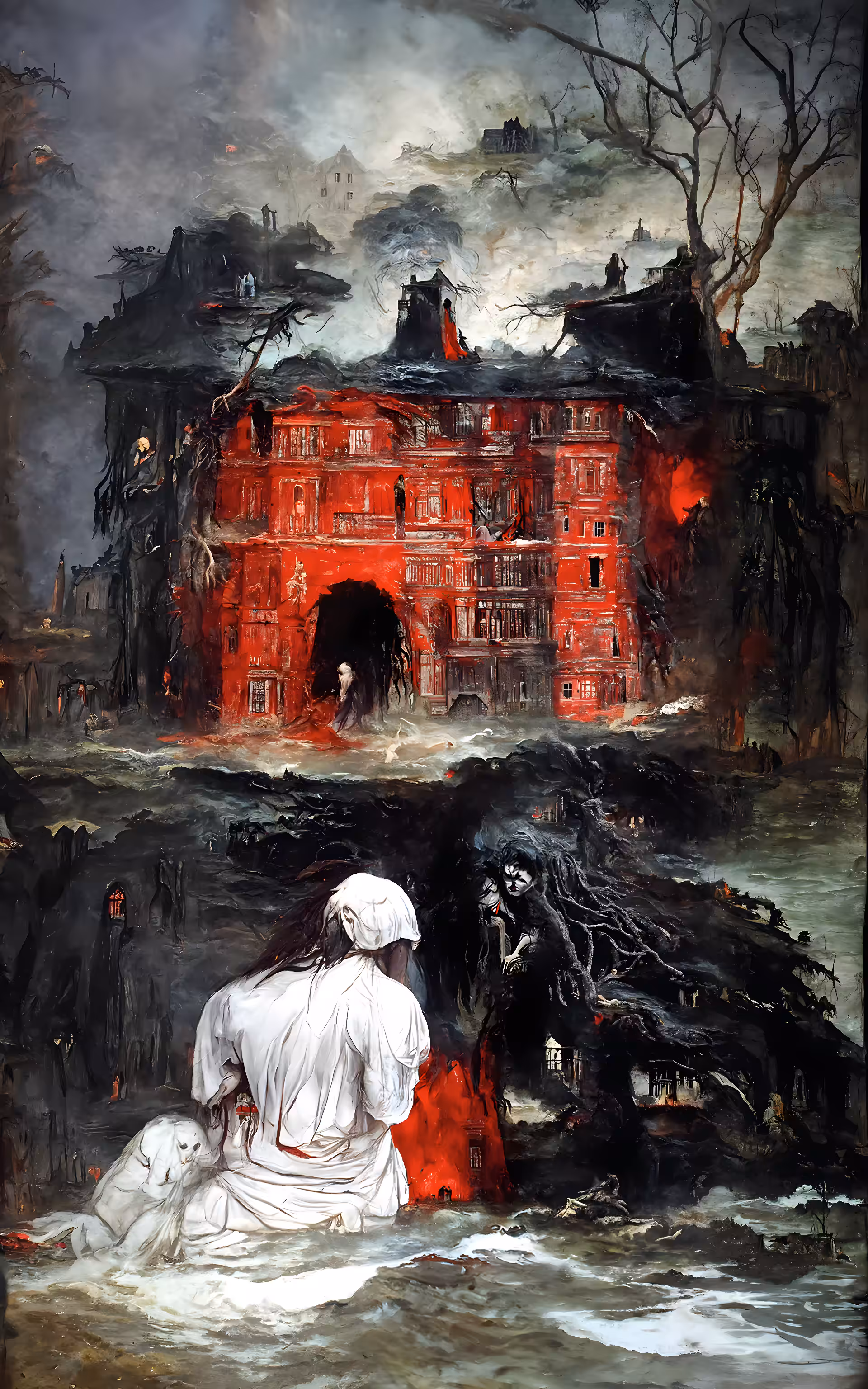 Red Tower Crumbling #8