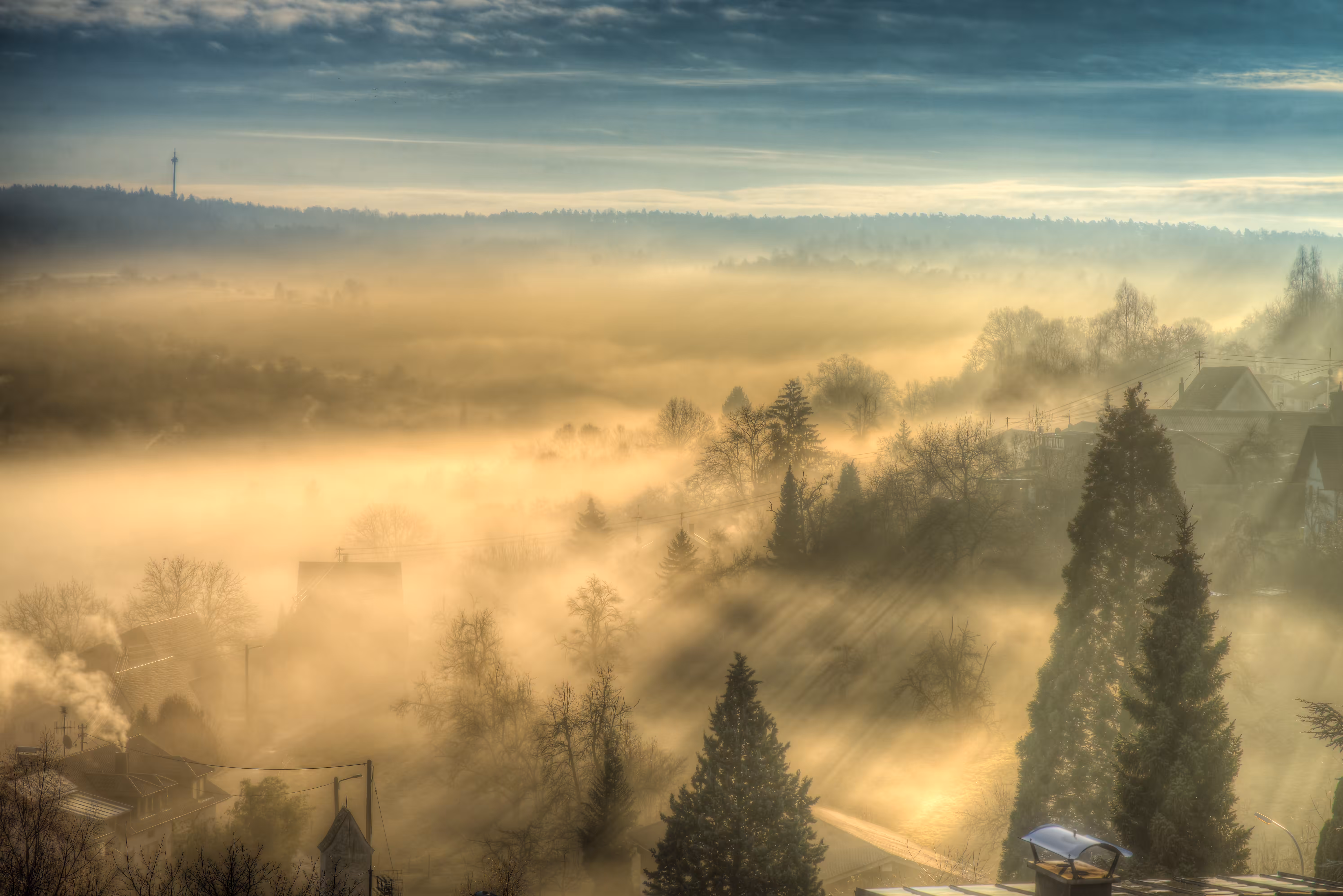 A Foggy Sunny Morning