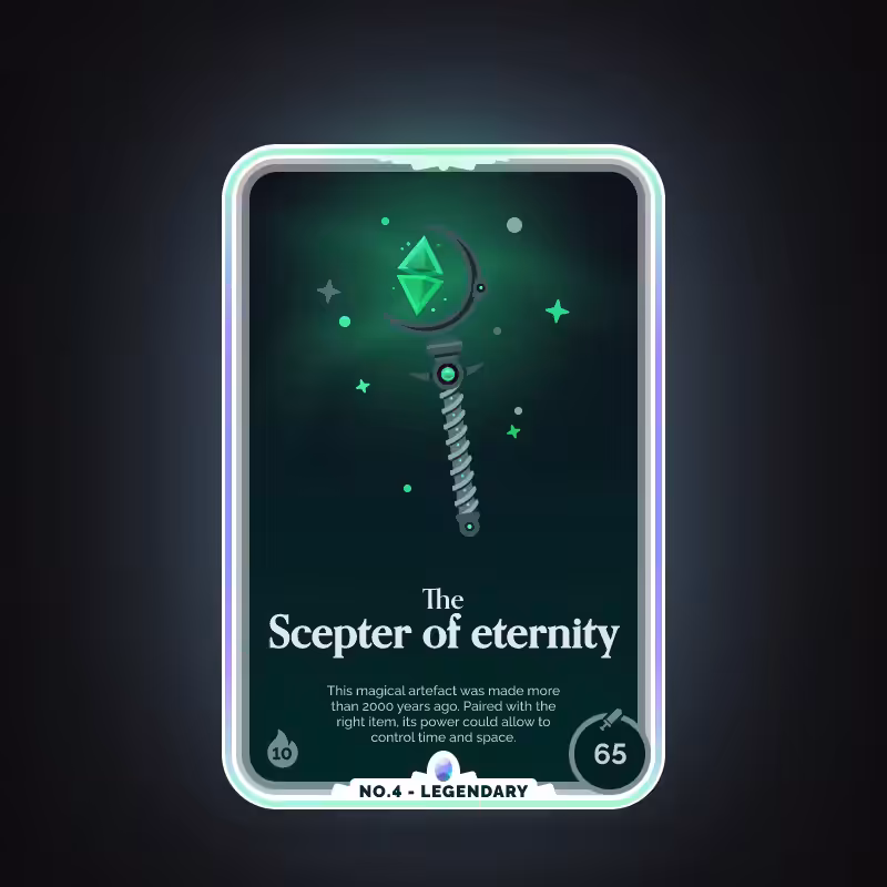 Battle Card no.4 - The Scepter of eternity - LEGENDARY