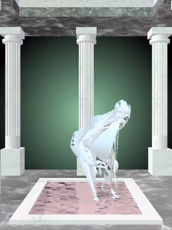 HeavenComputer: The Sneaky Light Blue Woman #4084