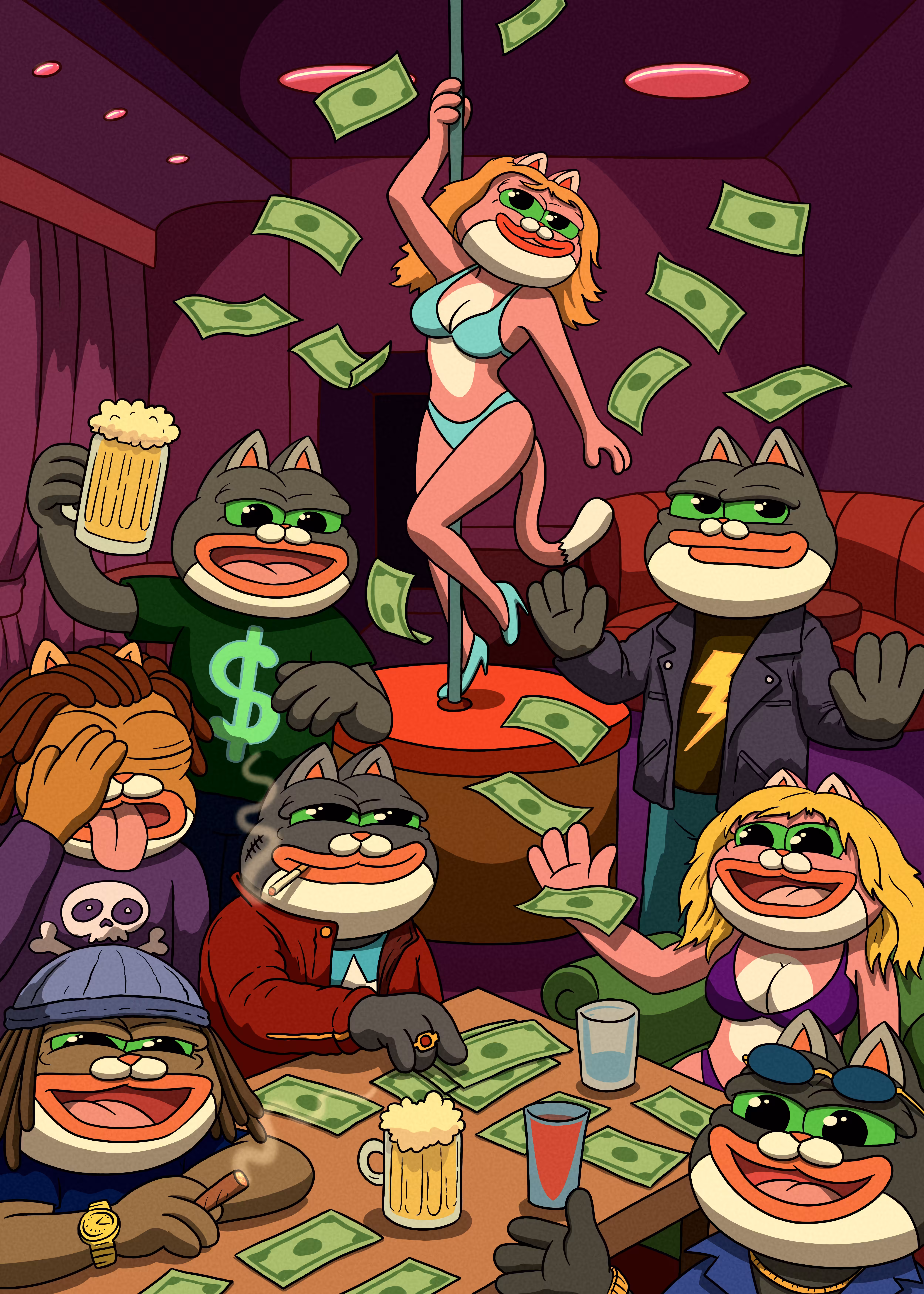 Pepecat’s Wild Night 🪩