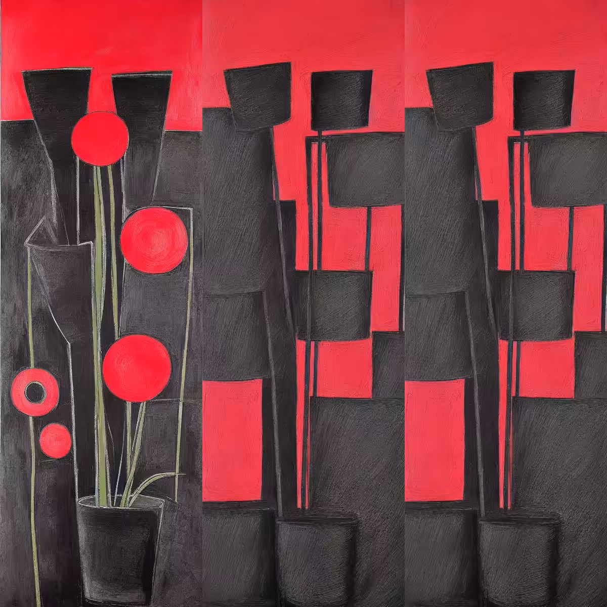 Cubism Flowers #6