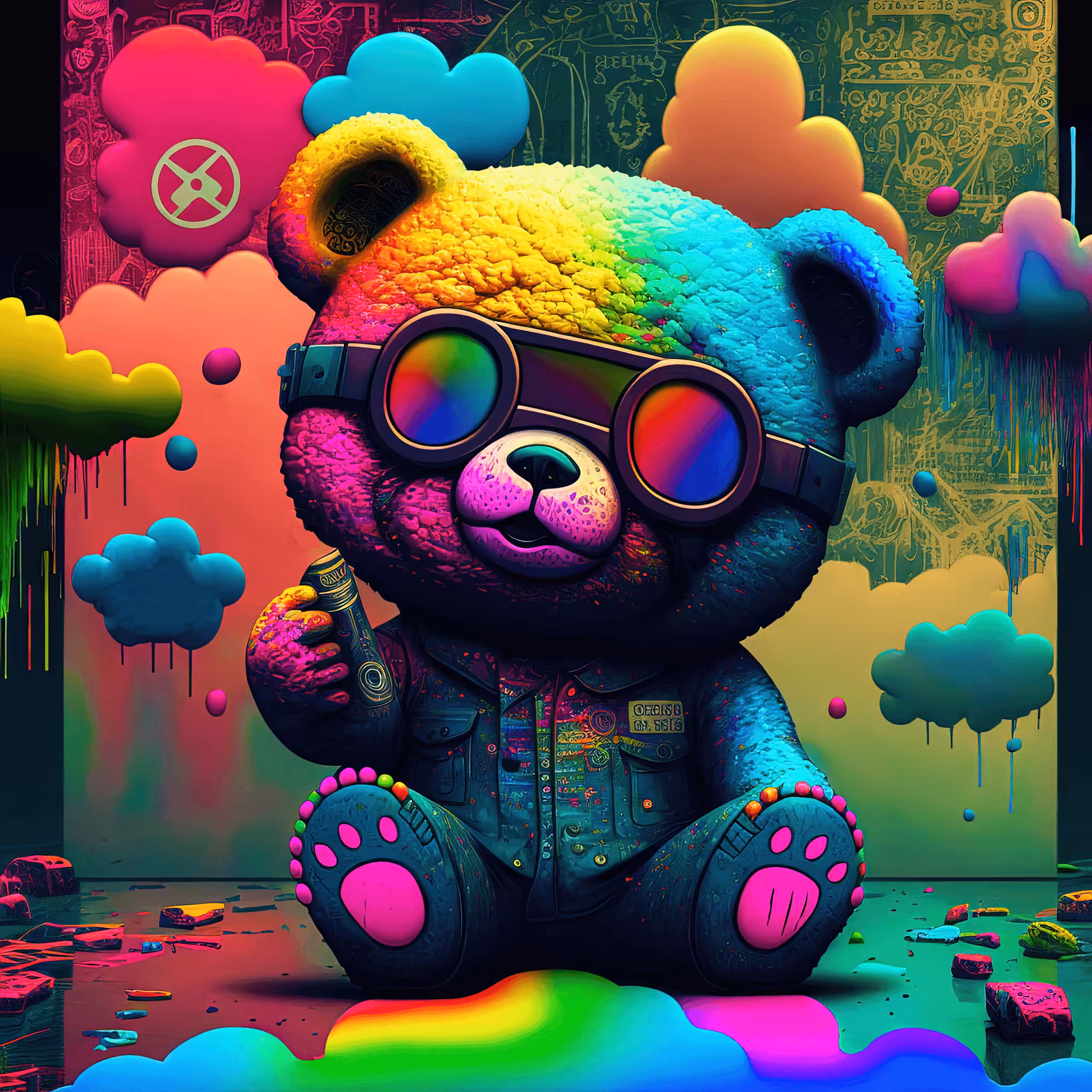 Cyberdelic Bear #7