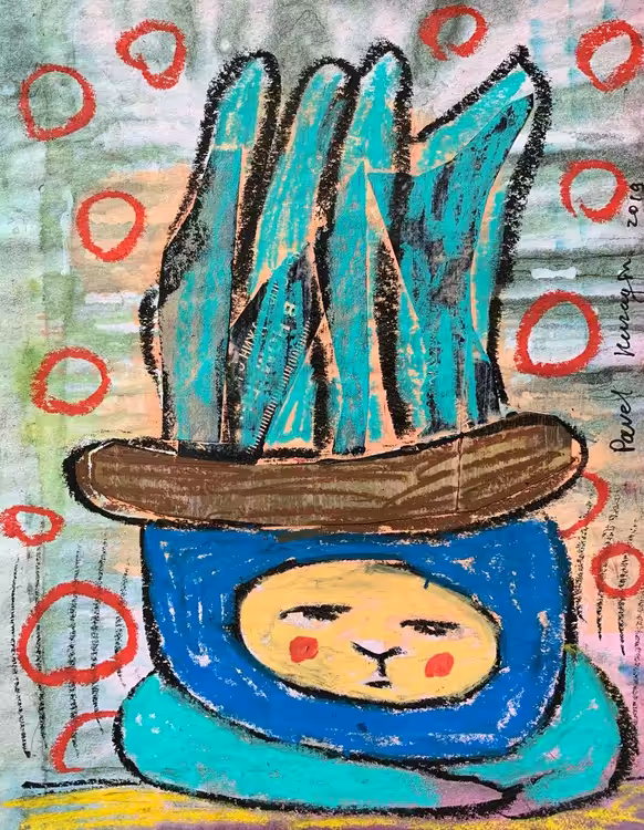 Boy and plant 