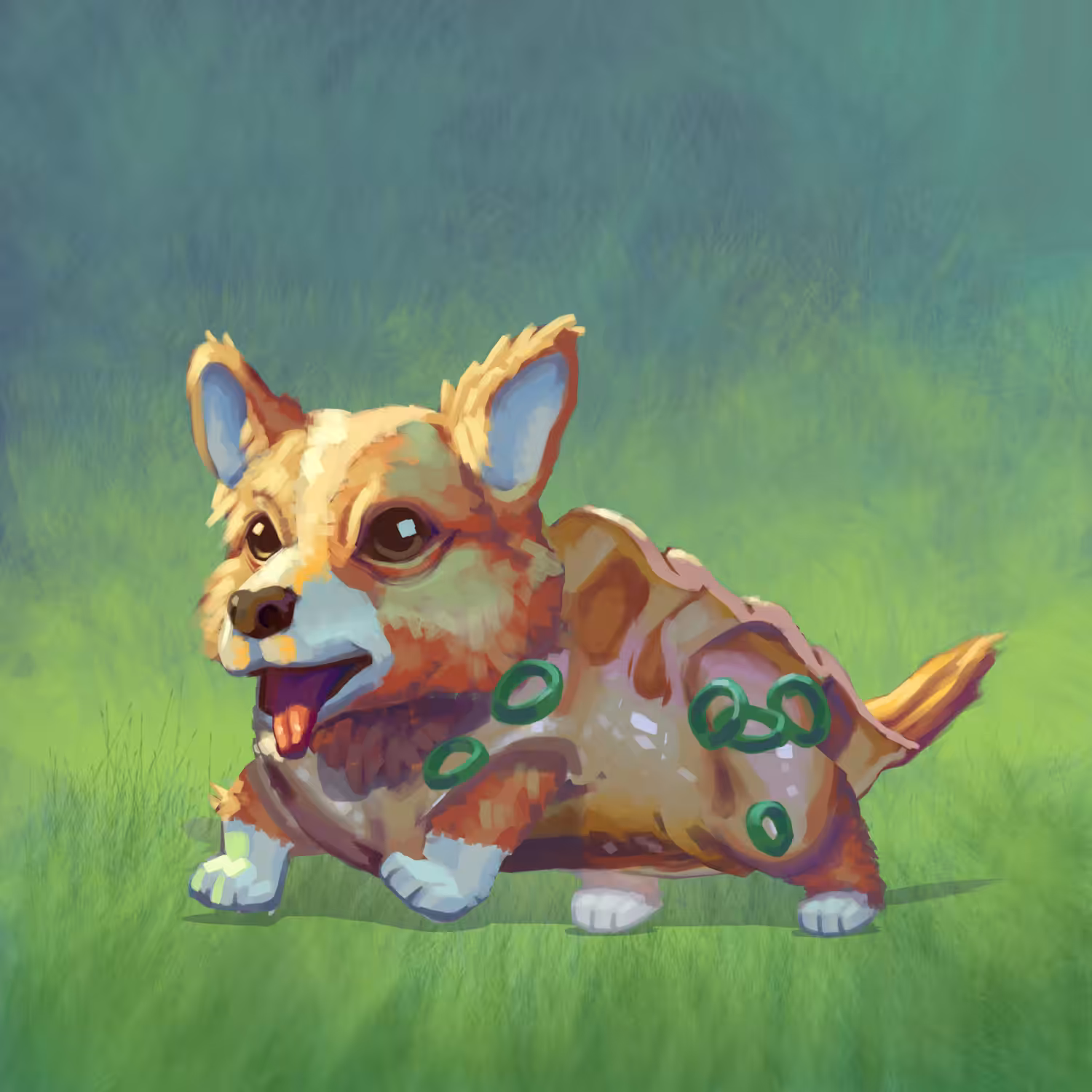 🐕Corgyoza🥟 What if dog breed + food?  Adopt me please😘 Only 1 Tezos. 