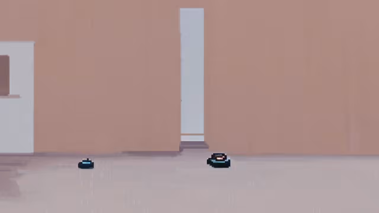 Wednesday Roomba routine in pink