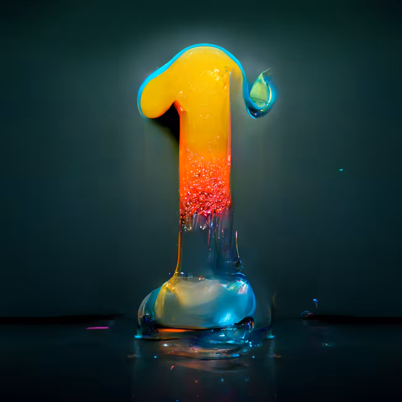 Shiny Liquid Alphabet Series - 1