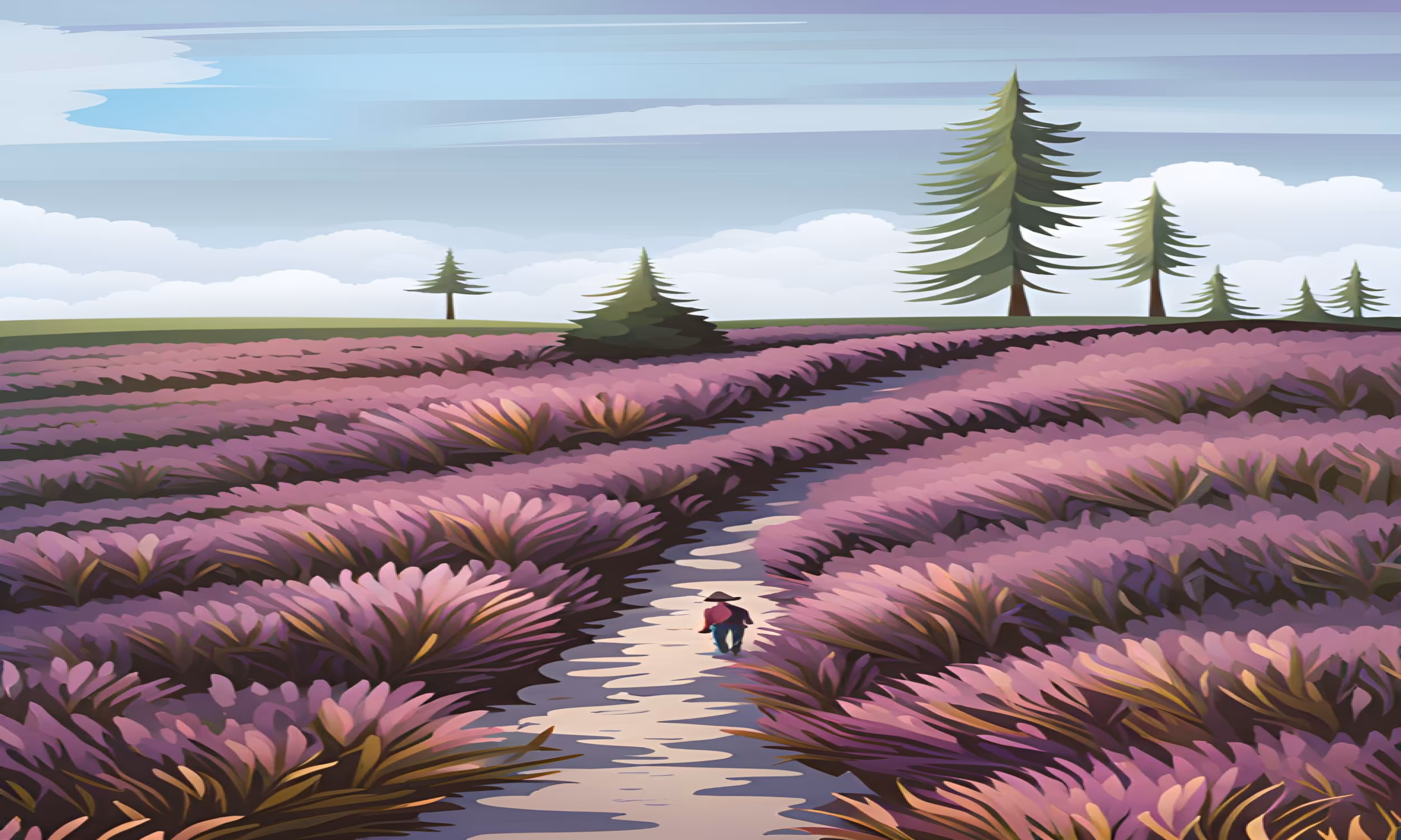 Purple field 4