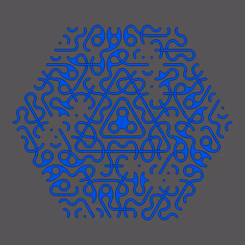 Threefold Symmetry - Dark Variations #451
