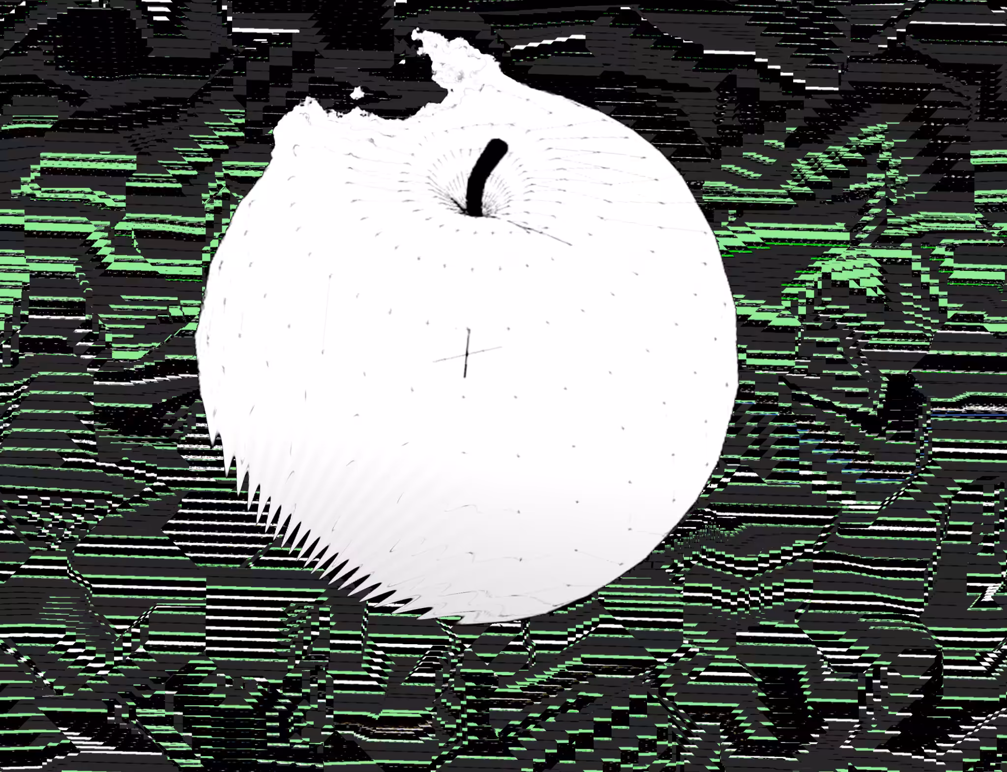 Sonny’s Apple (green glitches bitten)