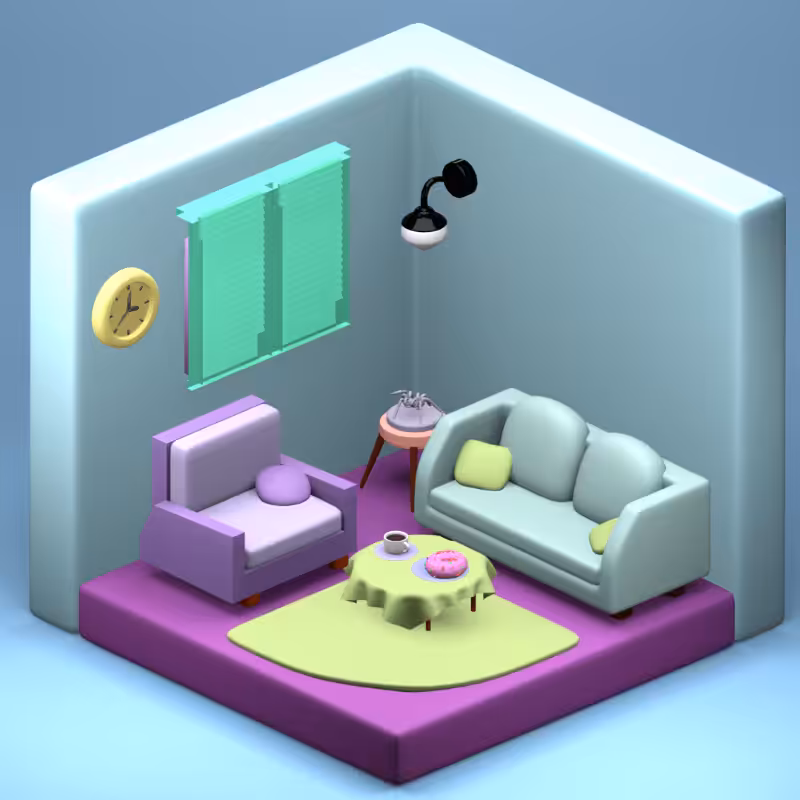 3D Fantasy Living room #27