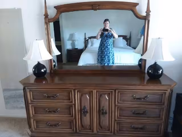 King Size Bed, Bed Stands and Dresser (Los Osos)