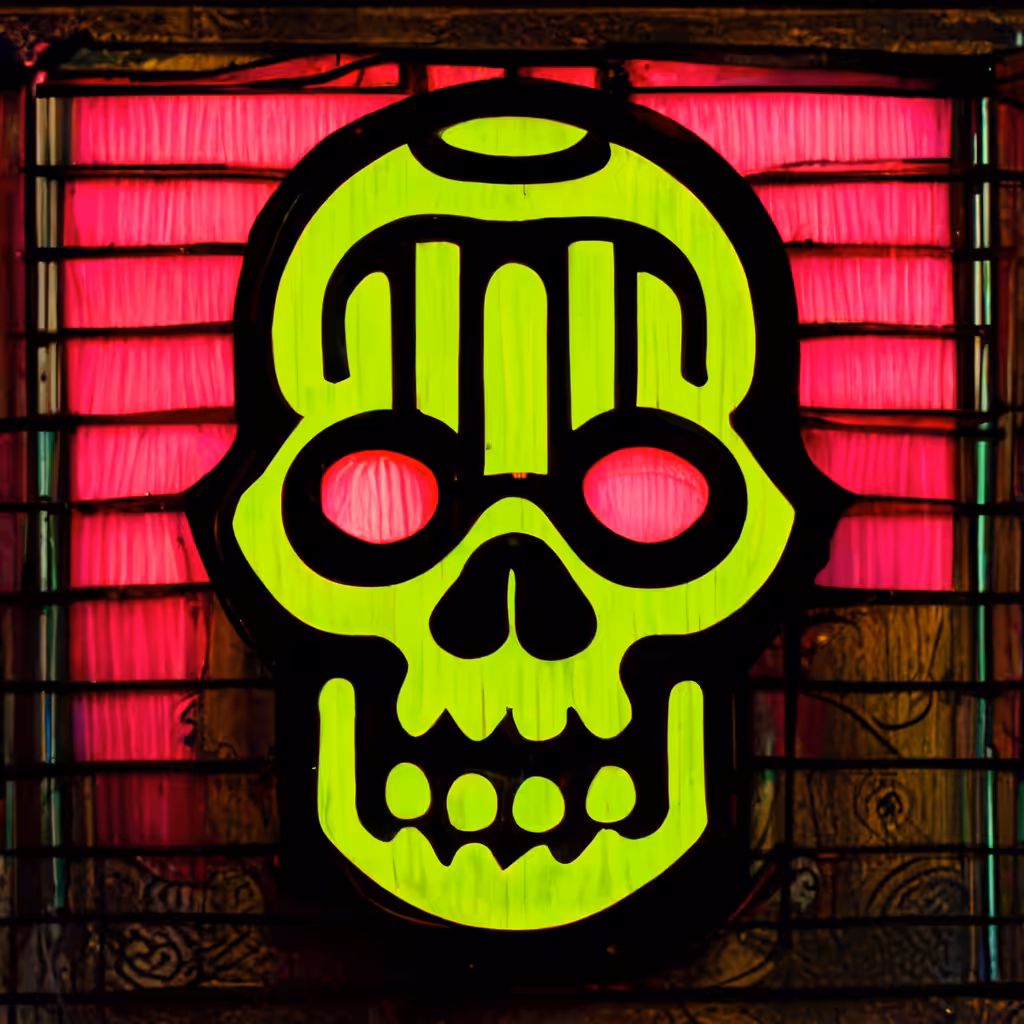 Neon Skull 28