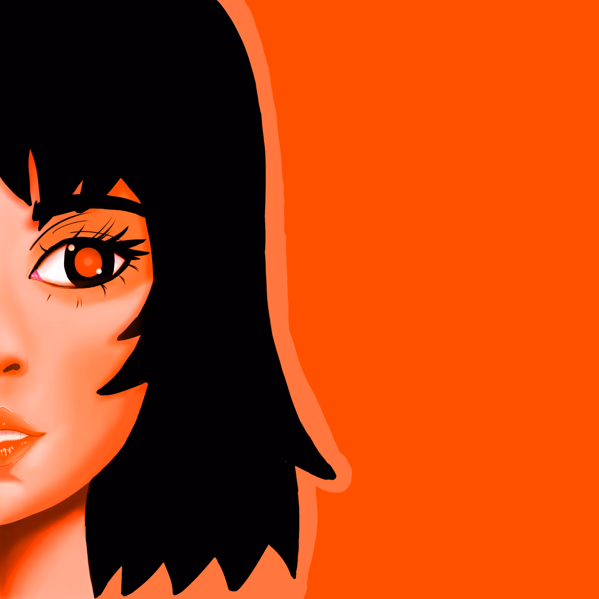 Orange lips