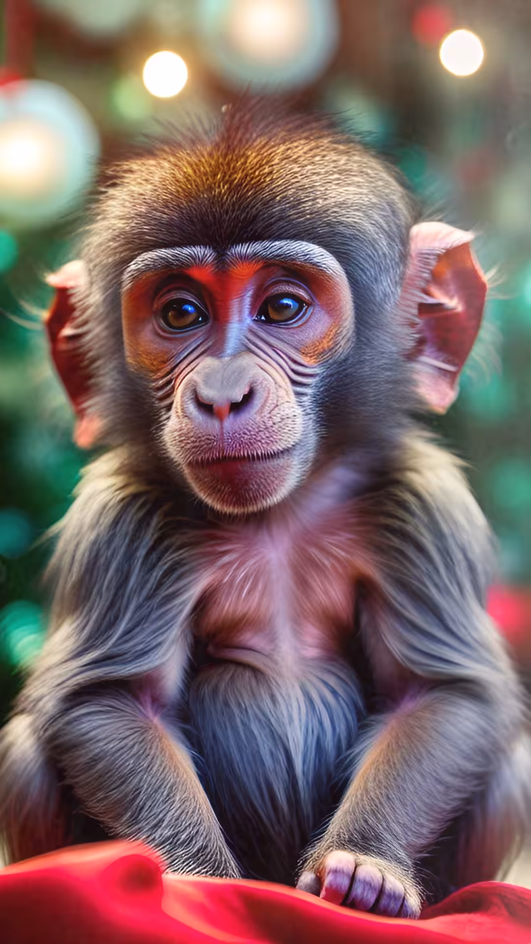 Baboon Guardians Community : Baby Baboon at Christmas