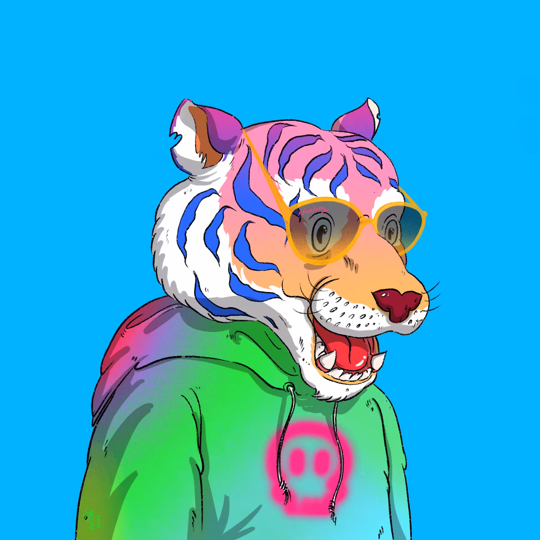 LUNGtiger and skull #69