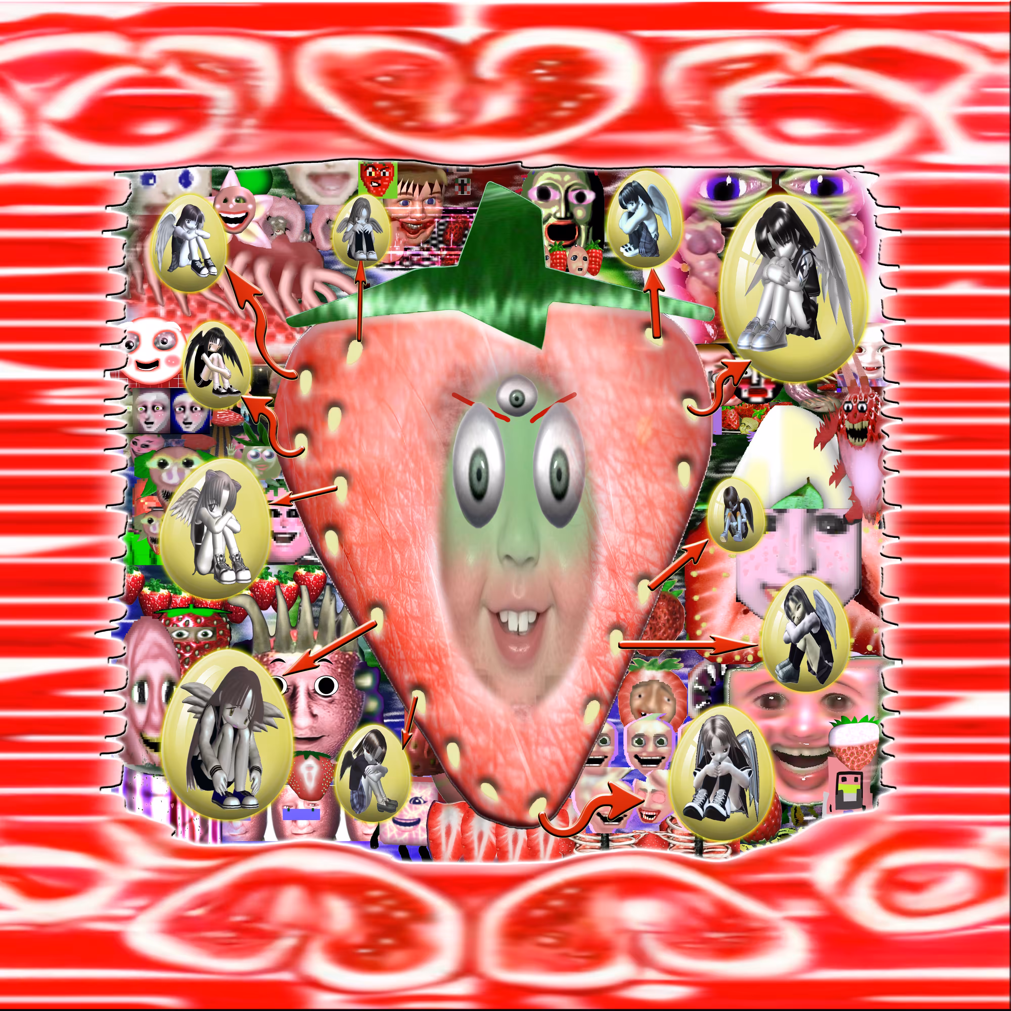 🪽🍓👶a strawberry human with angel pimples🍓👶🪽