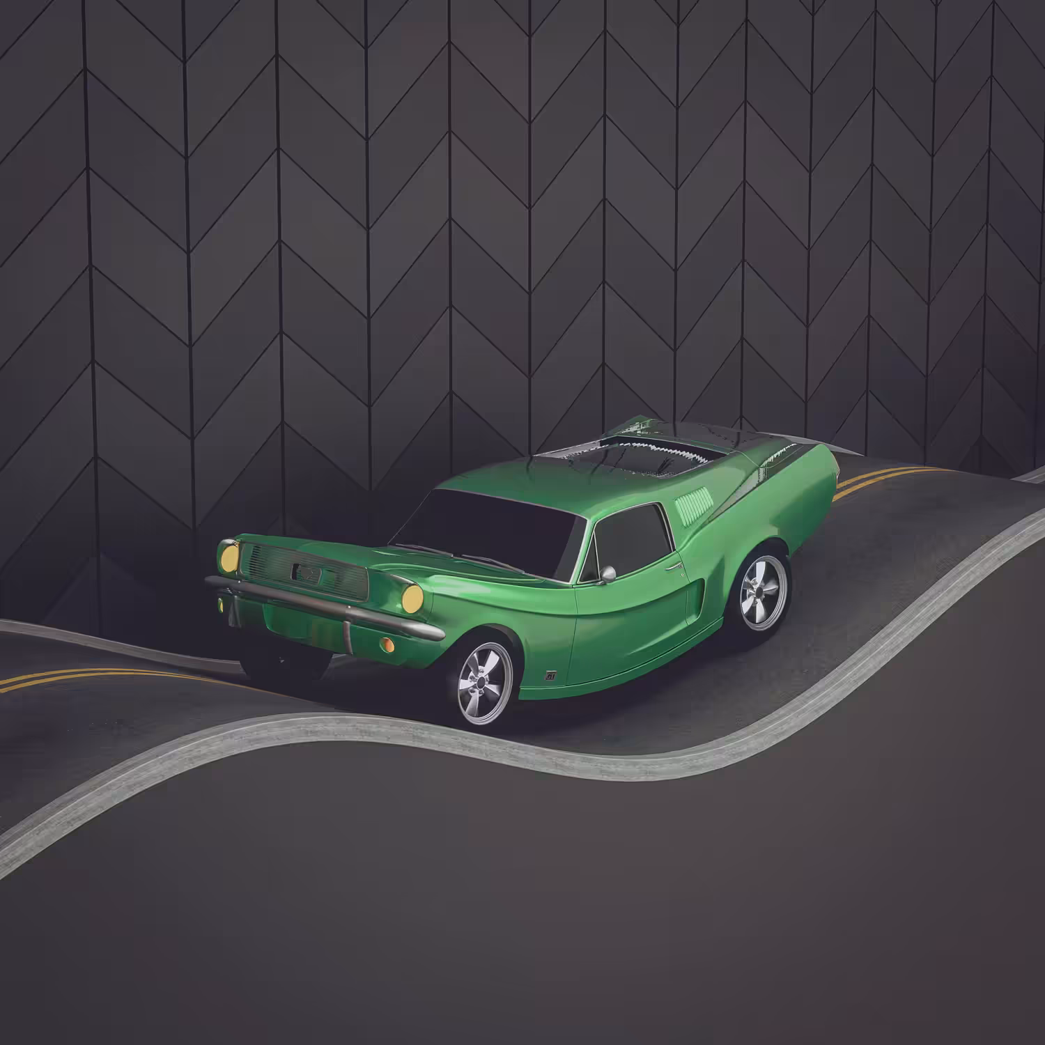 Wavy Mustang