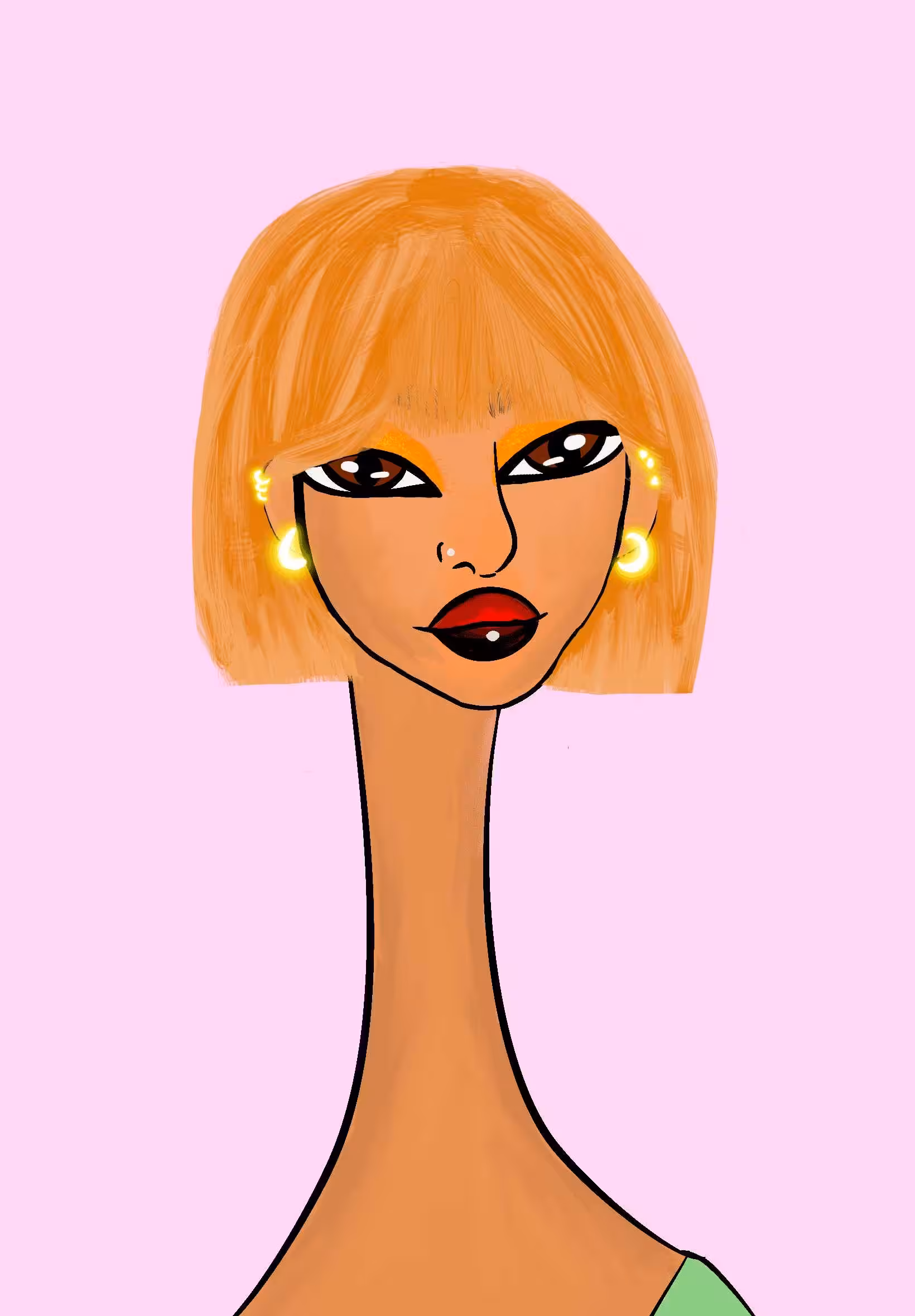 Long Neckie Lady #63