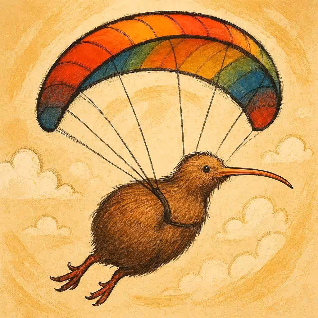 Kiwi in the sky