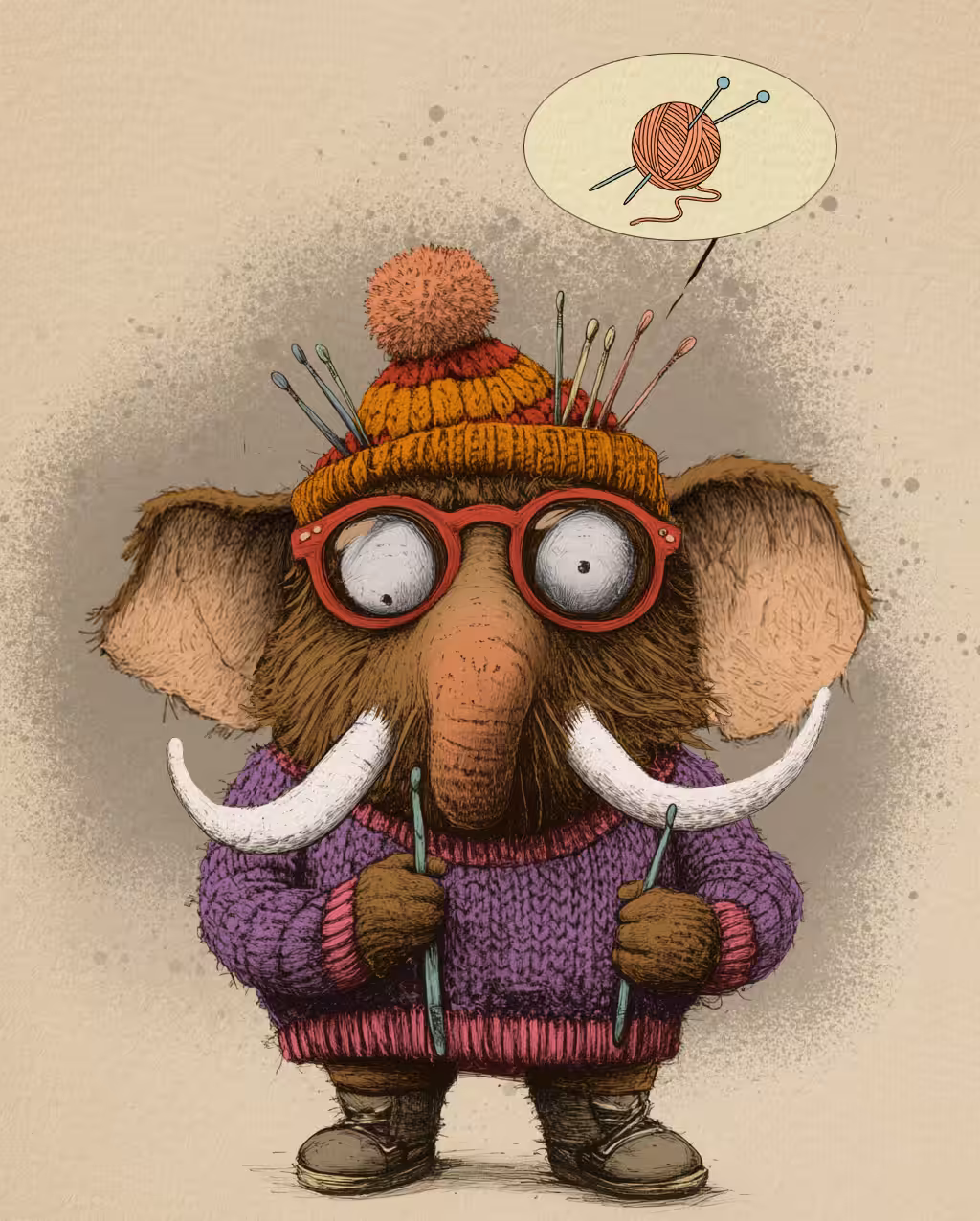 Out of World: The Woolly Mammoth who wants to Knit