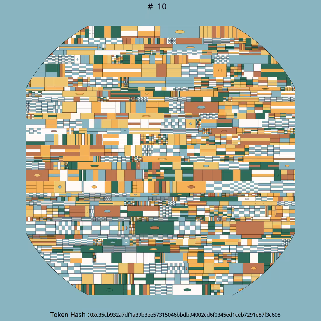 Abstracte Raster:The last piece #10