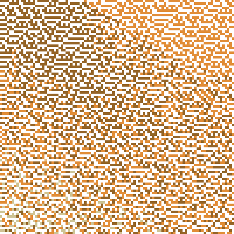 Colored Elementary Cellular Automaton #448