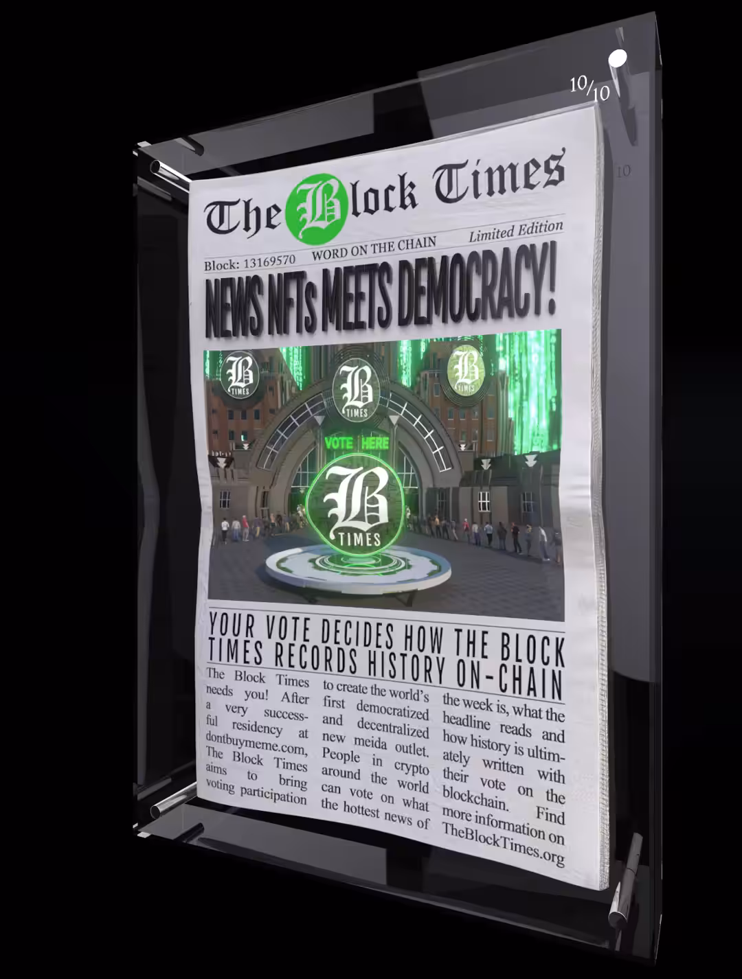 News NFTs Meets Democracy! | Limited