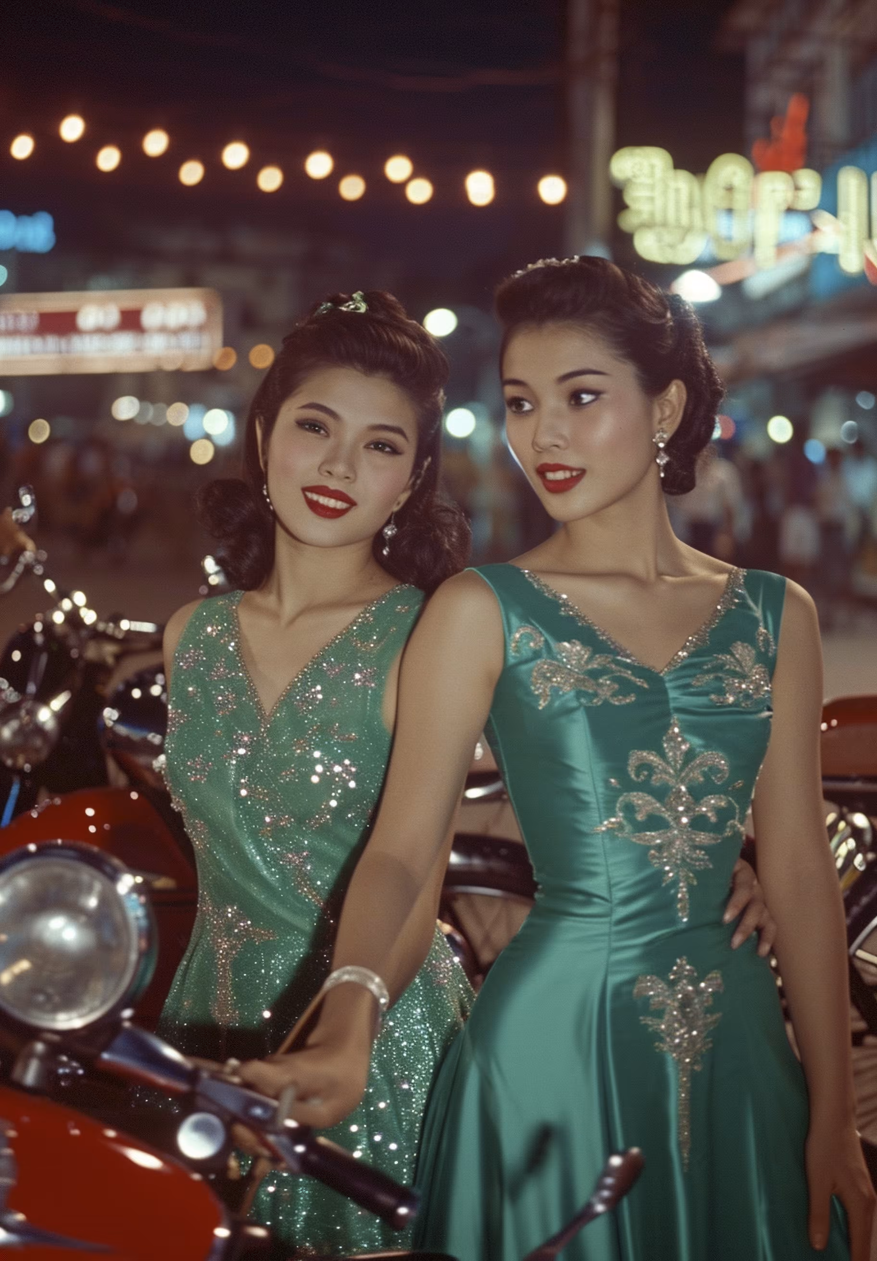 Dancers in wartime Saigon