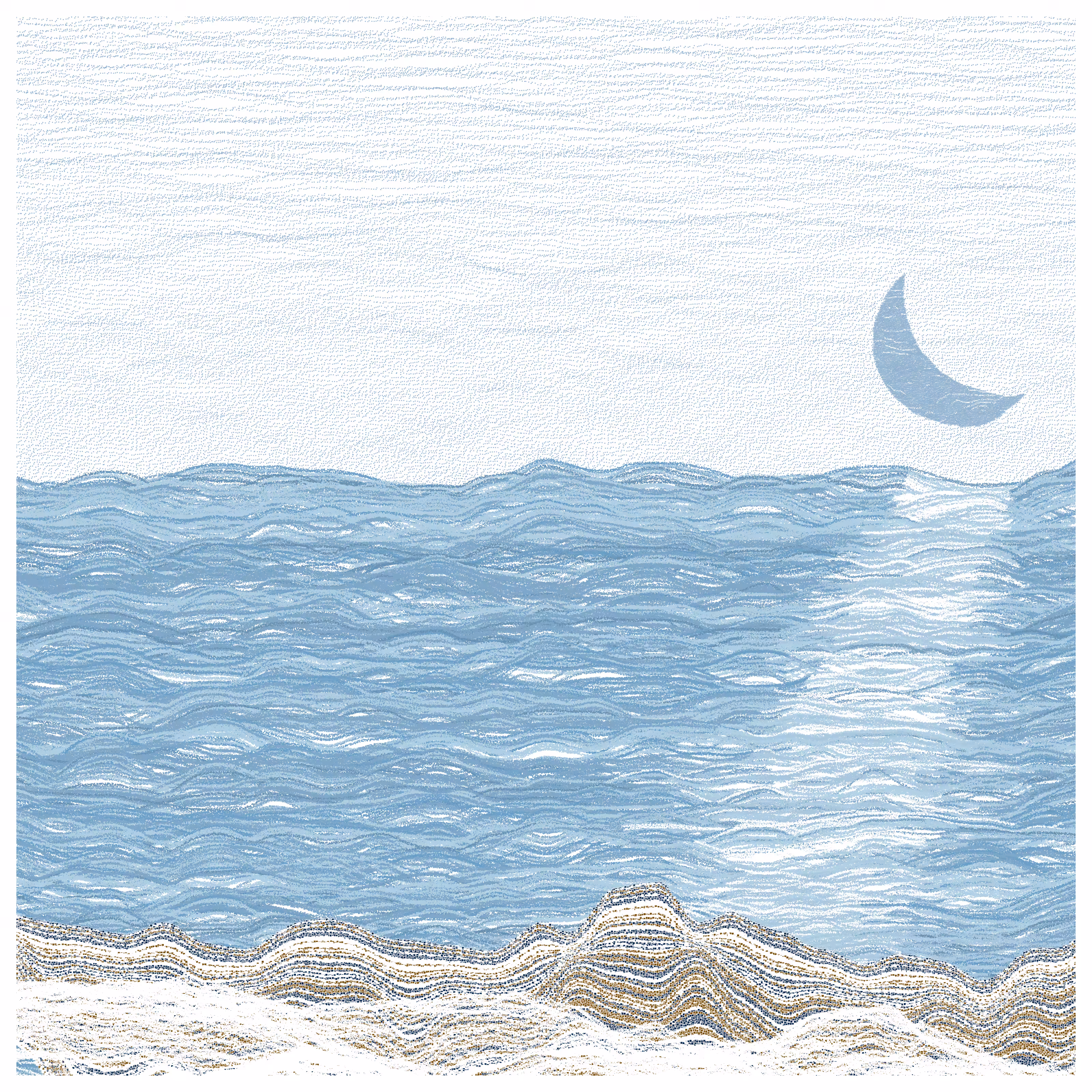 Moonlit Sea #255