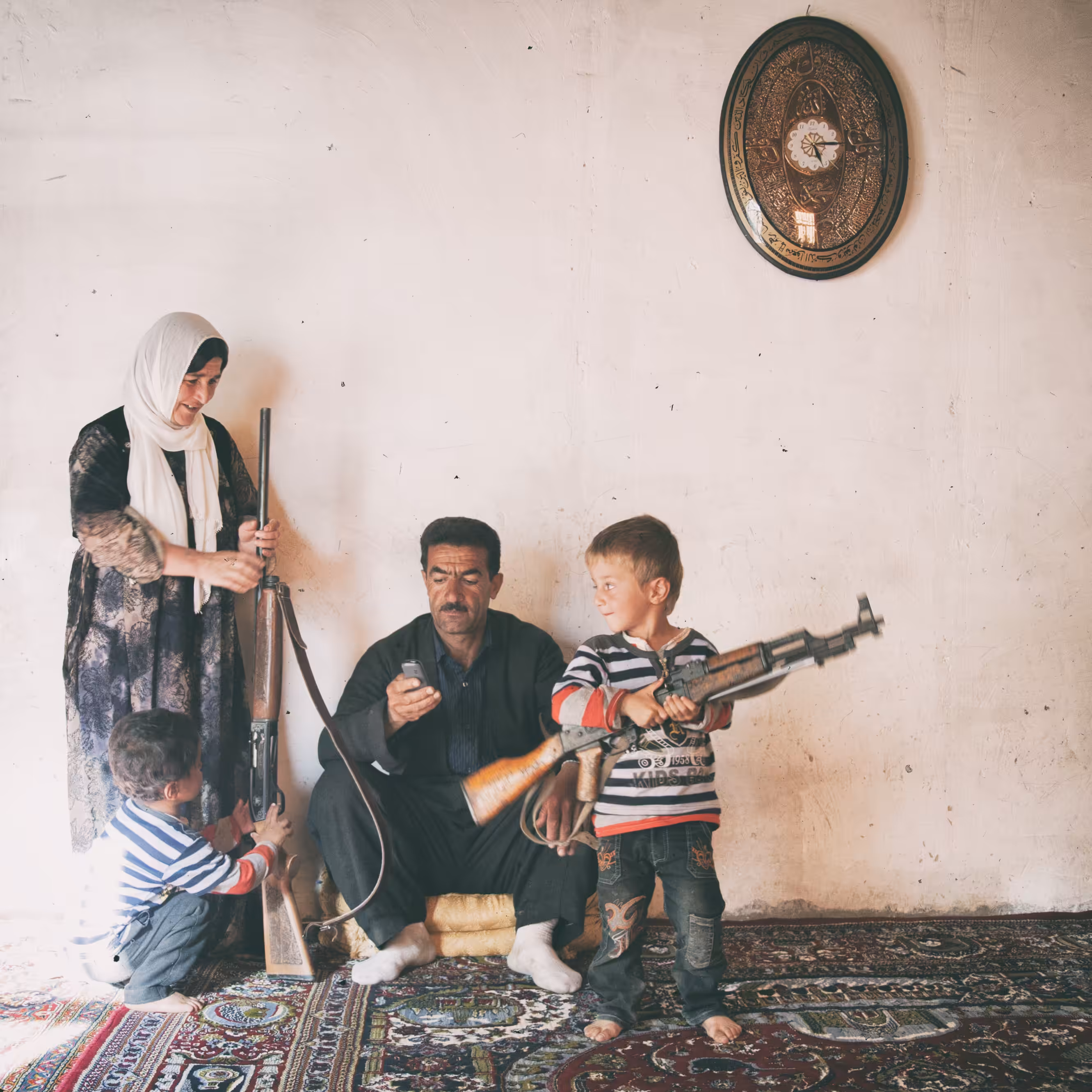 Child and family and war