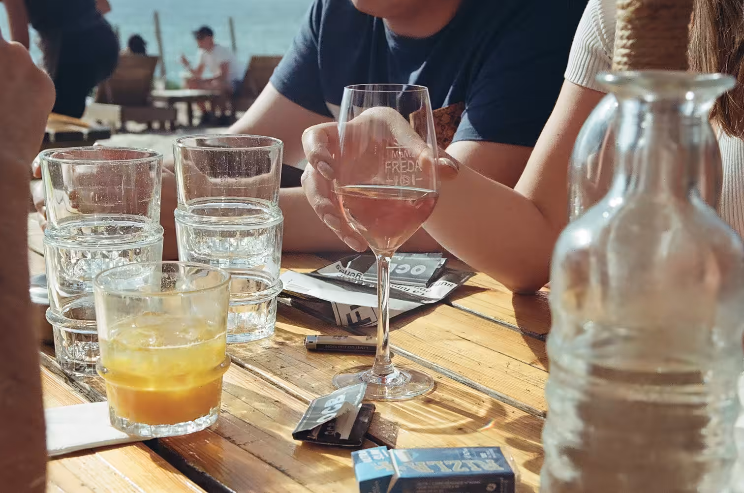 apéro à la plage