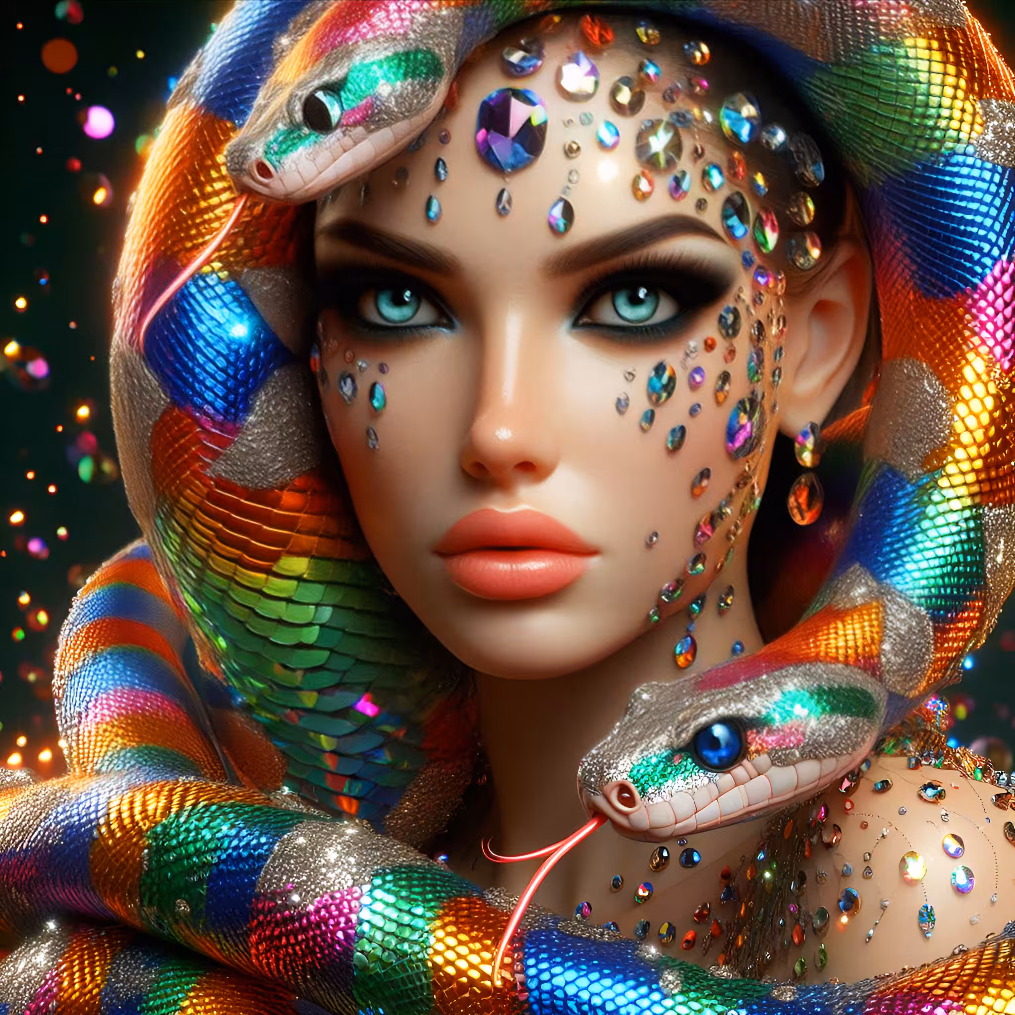 Queen of Snakes in the rainbow world