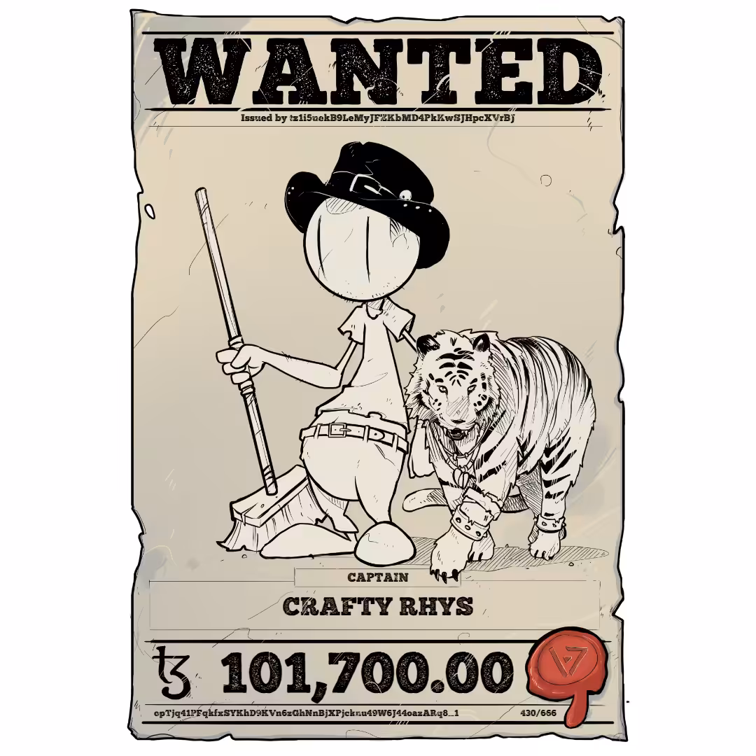 CRAFTY RHYS | TEZOS PIRATE 430/666
