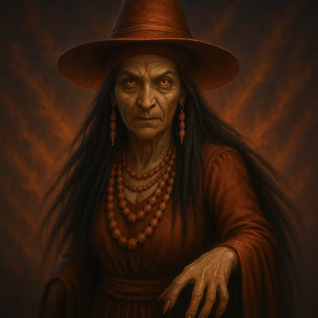 Elandra the Red - Native American witch