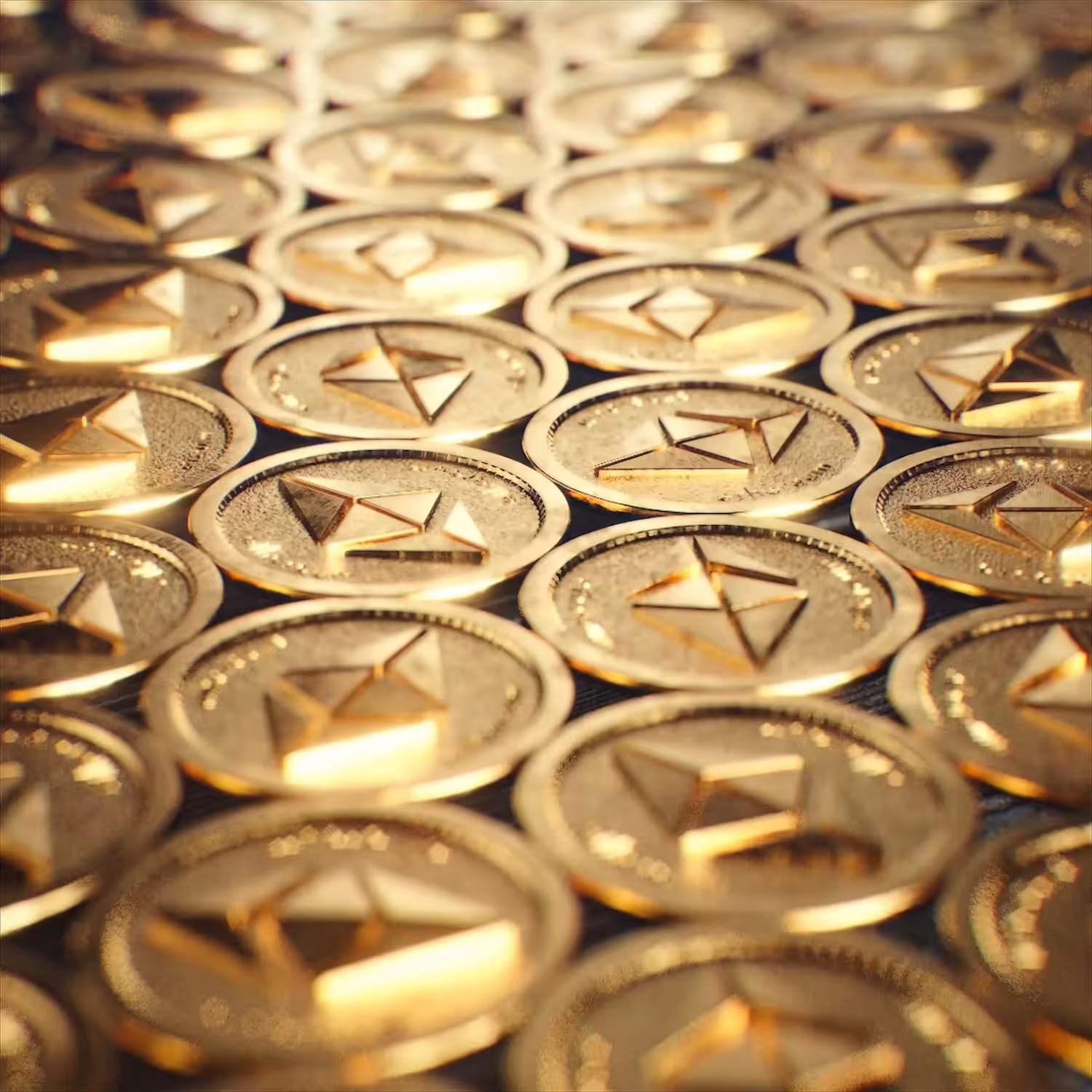 Gold Ethereum Wave