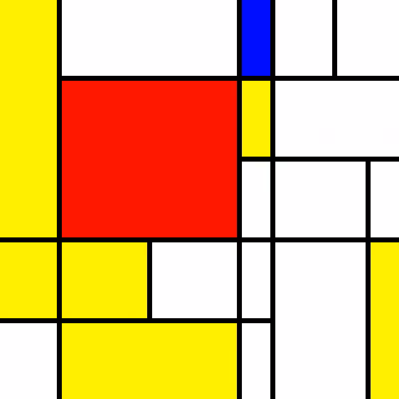 compositioninredblueandyellow.art, (NFT) #77